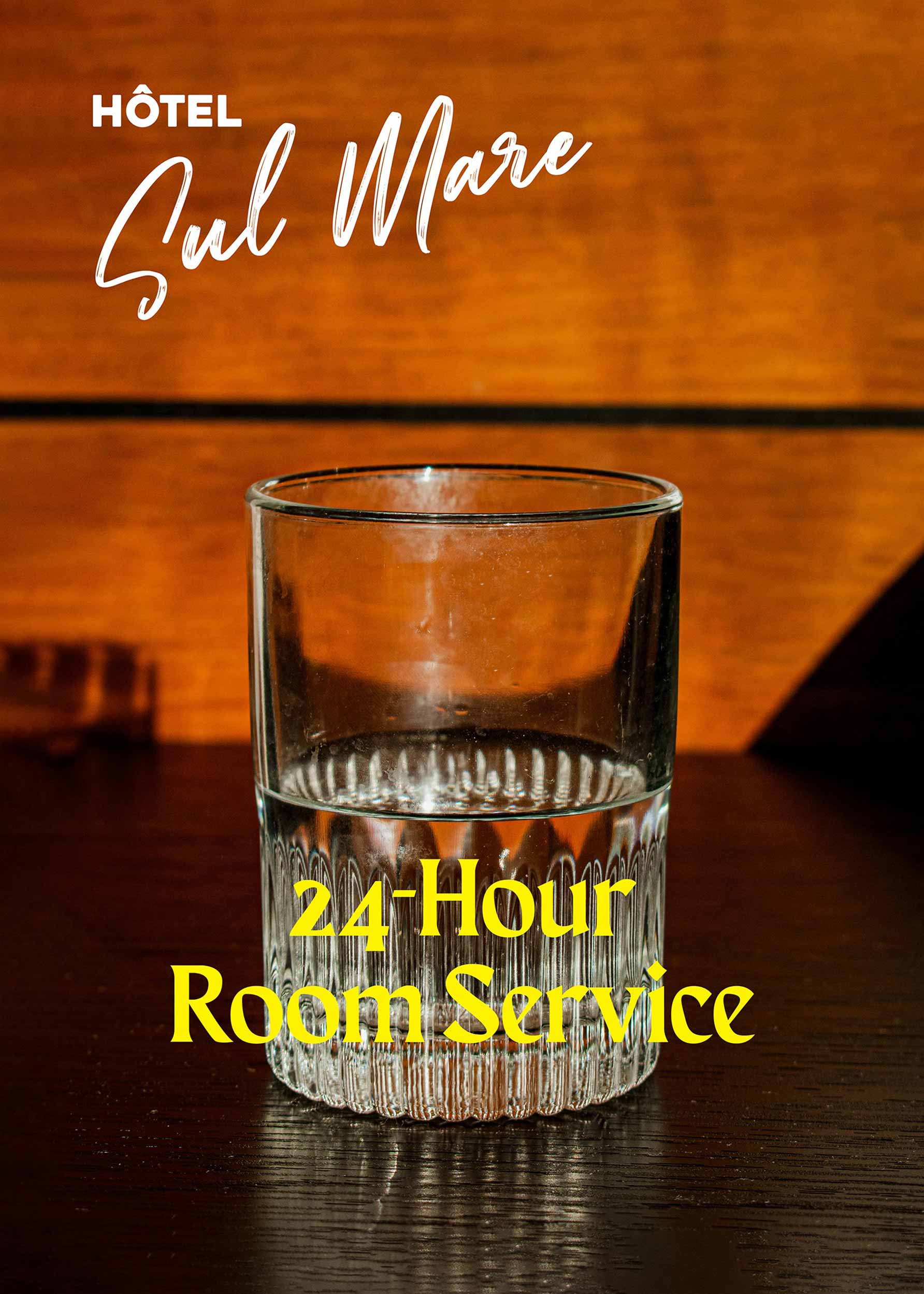 24-Hour Room Service Poster - Drink photo (50x70 cm)