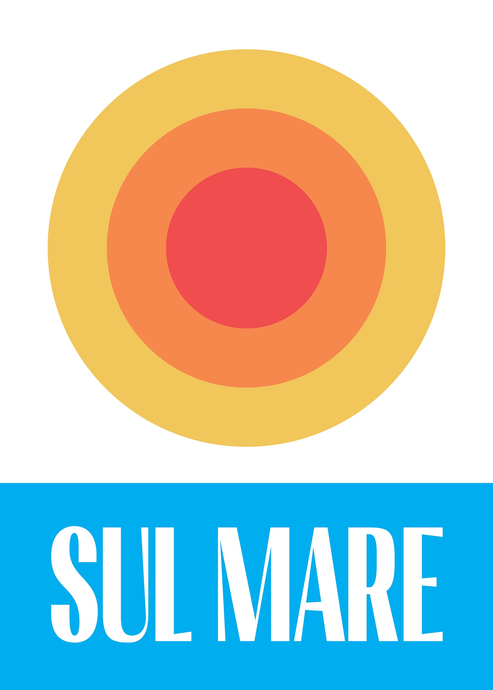 Sul Mare Poster - Typografie Grafik (21x30 cm)