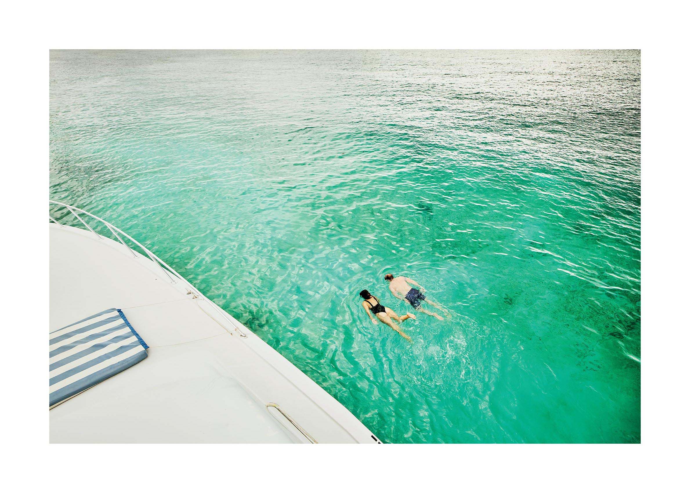 Snorkeling Duo Poster - Beach photography (50x70 cm)