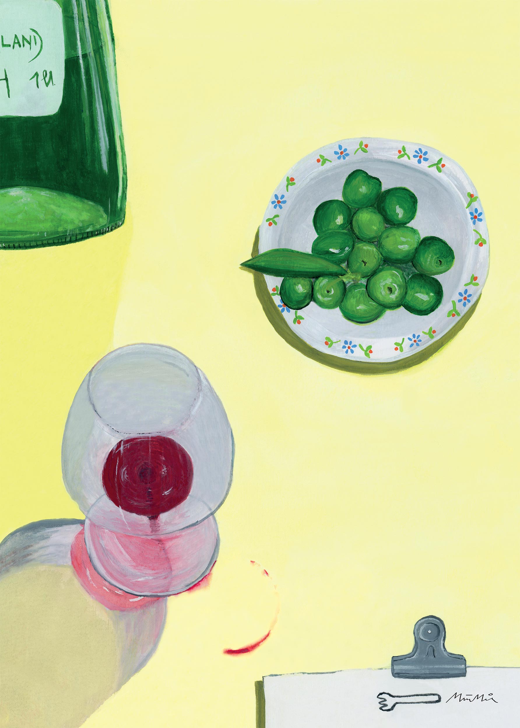 Weinland Poster - Food illustration (30x40 cm)