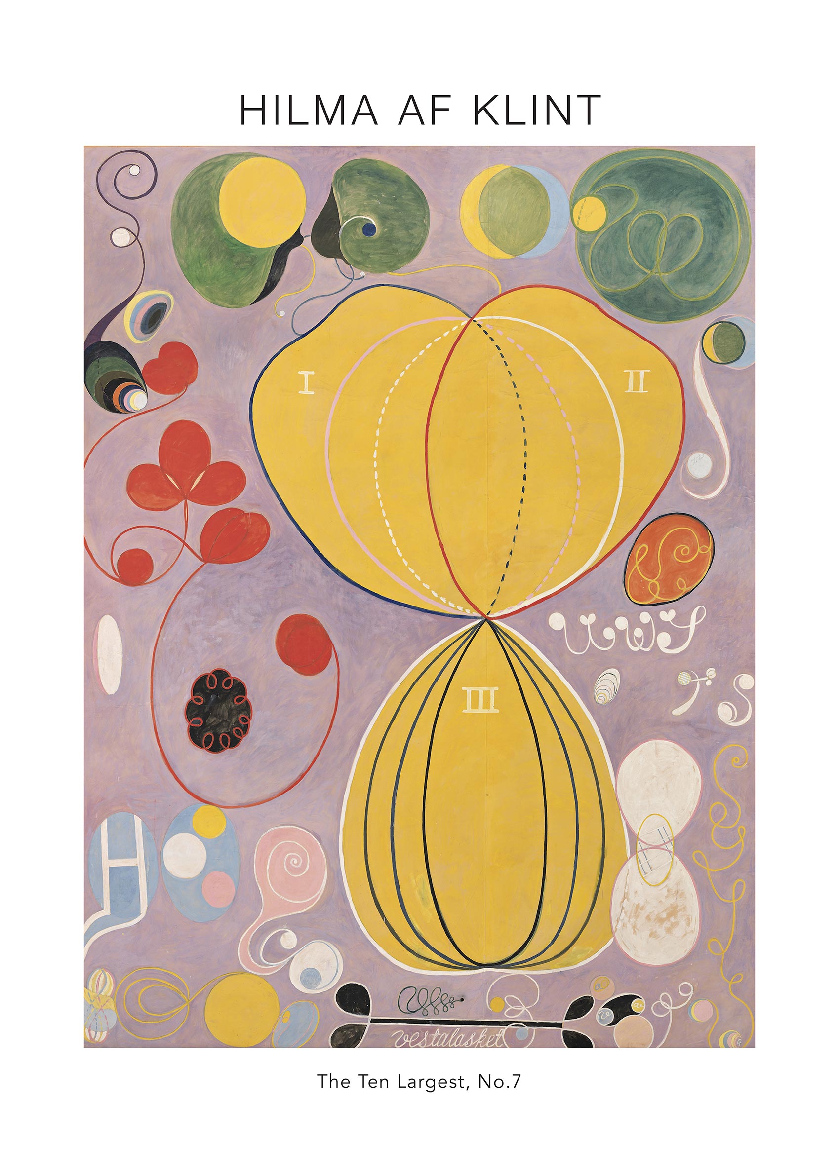 The Ten Largest, No. 7, by Hilma af Klint Poster - Abstract illustration (50x70 cm)