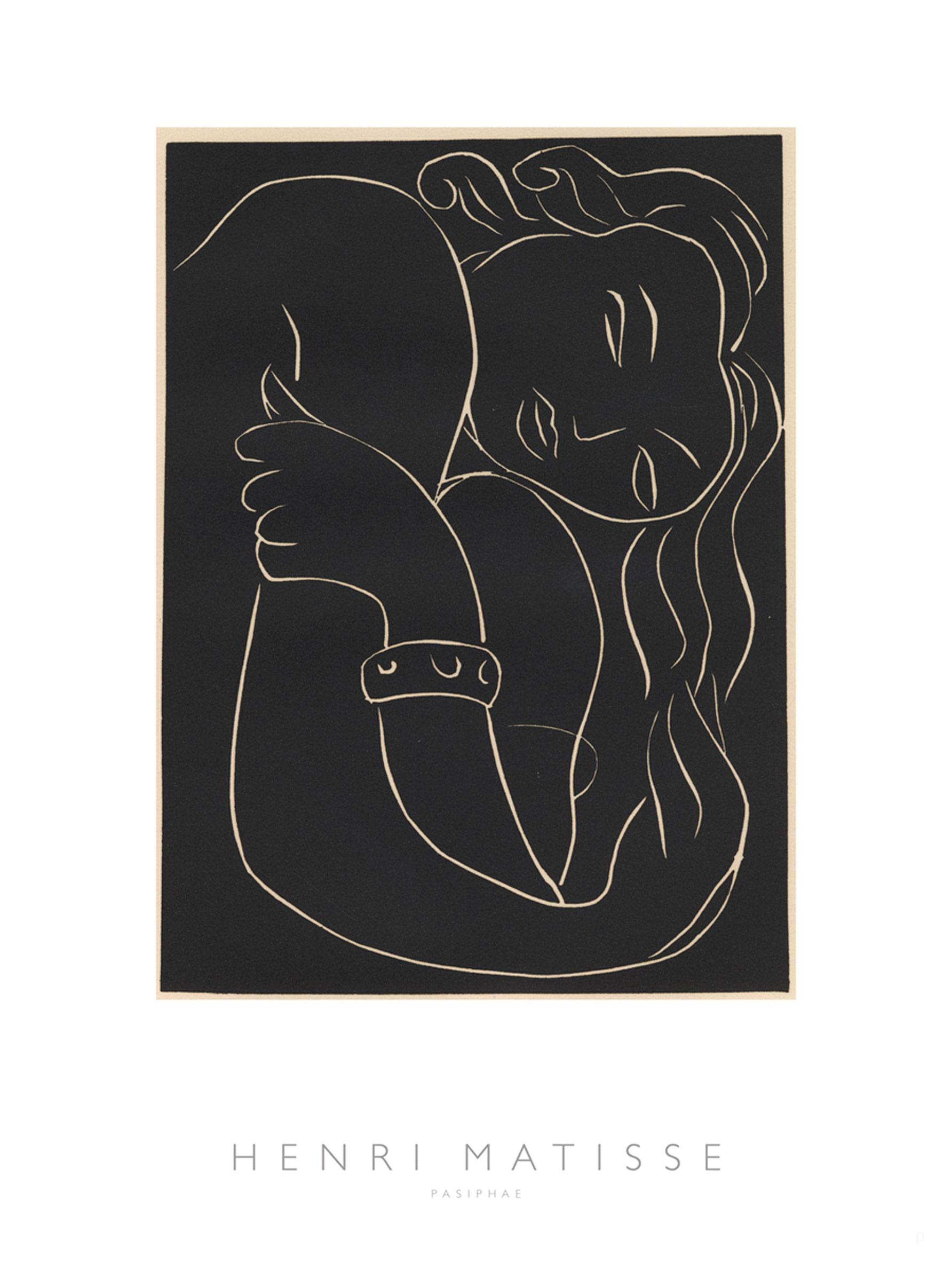 Pasiphae by Henri Matisse poster - Figure line art (50x70 cm)