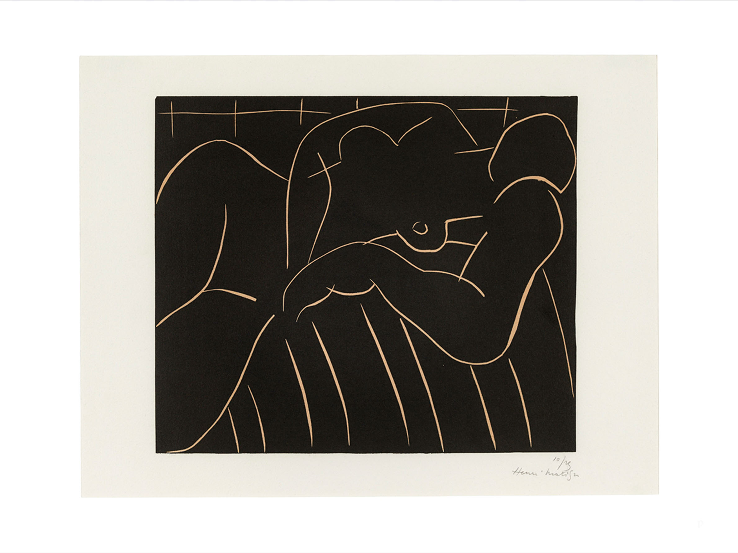 La Sieste 1938 by Henri Matisse Poster - Figure line art (50x70 cm)