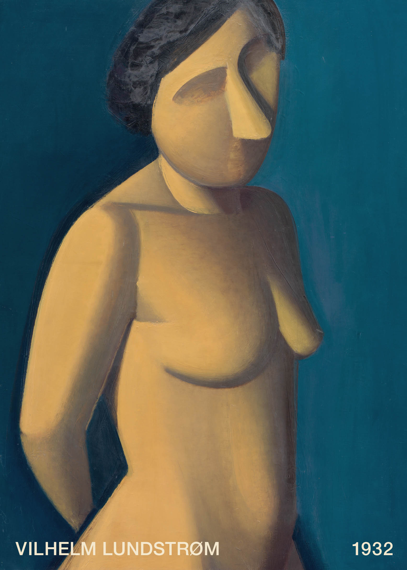 Standing Model by Vilhelm Lundstrom plakat - Figurillustration (30x40 cm)