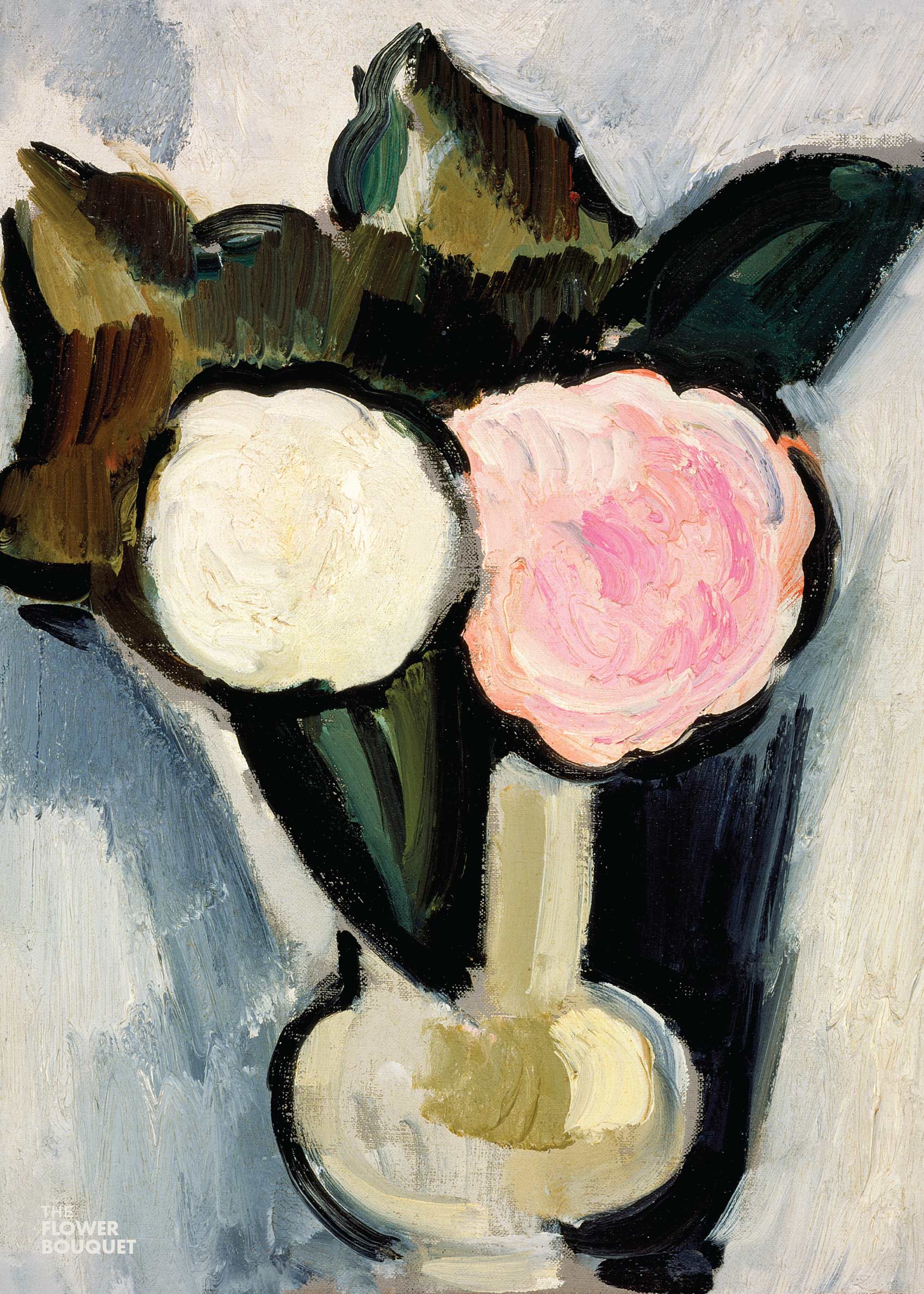 The Flower Bouquet Pink Poster - Floral illustration (50x70 cm)