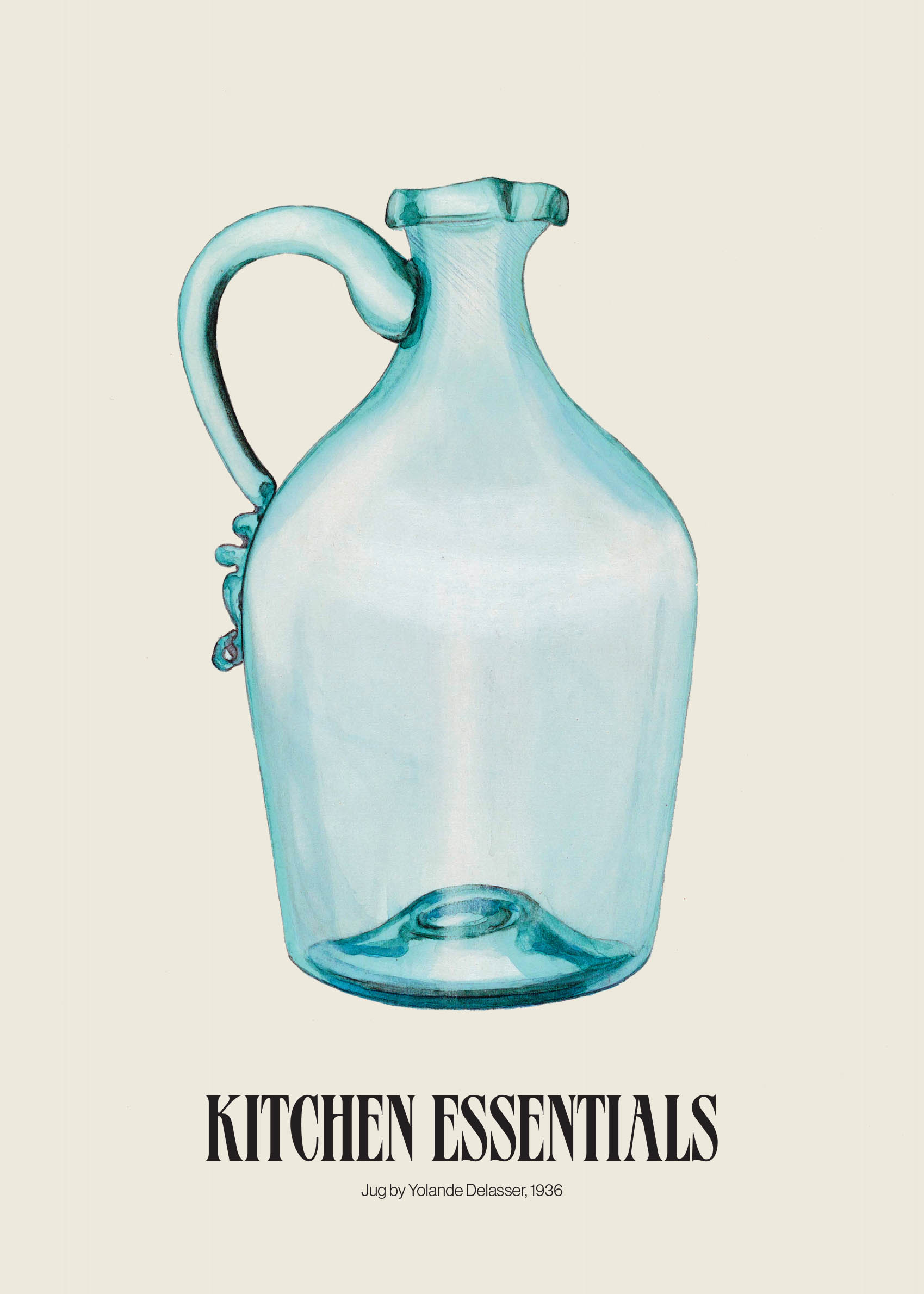 Jug Poster - Jug illustration (50x70 cm)