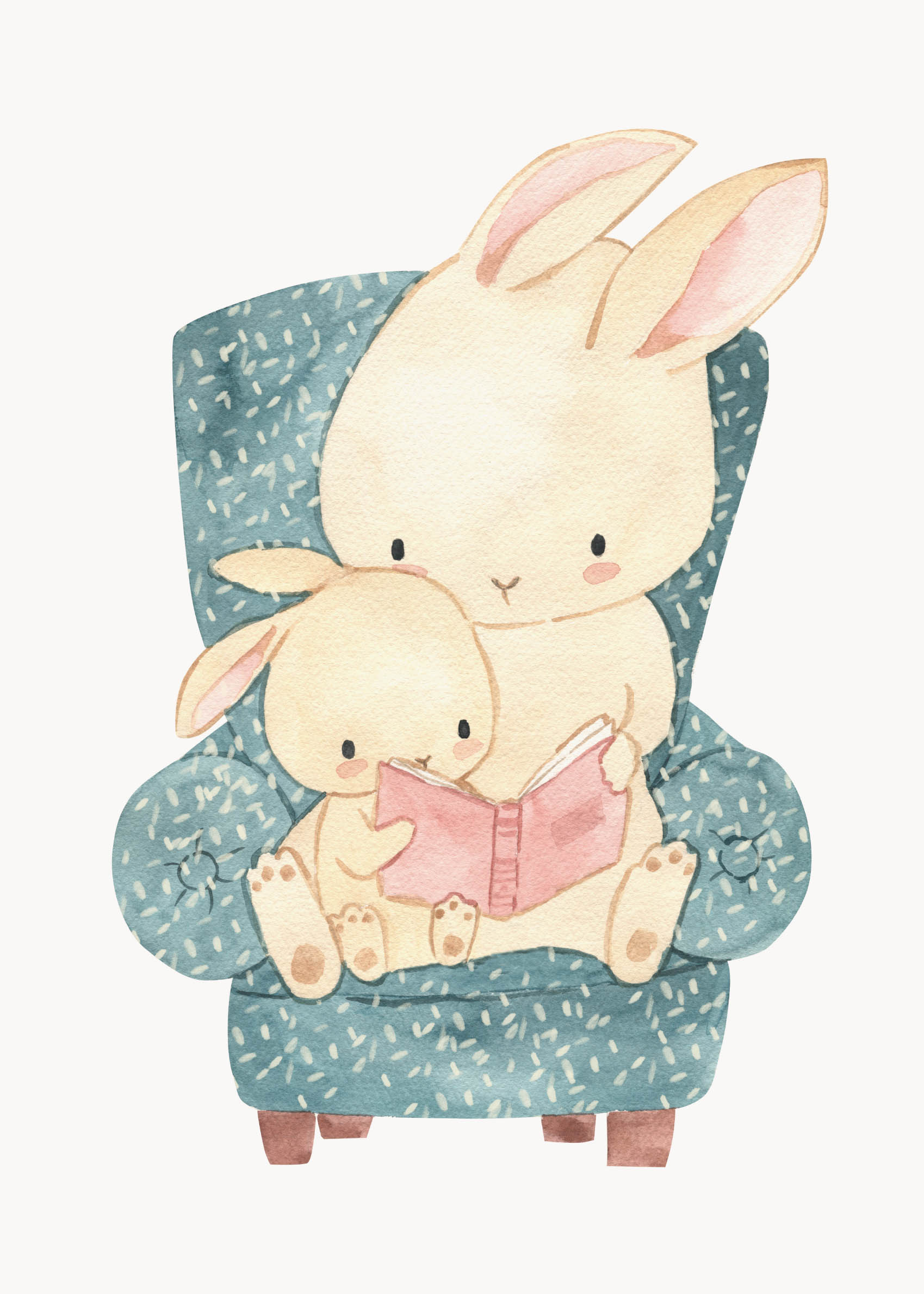 Bedtime Story Poster - Tier-Aquarell (30x40 cm)