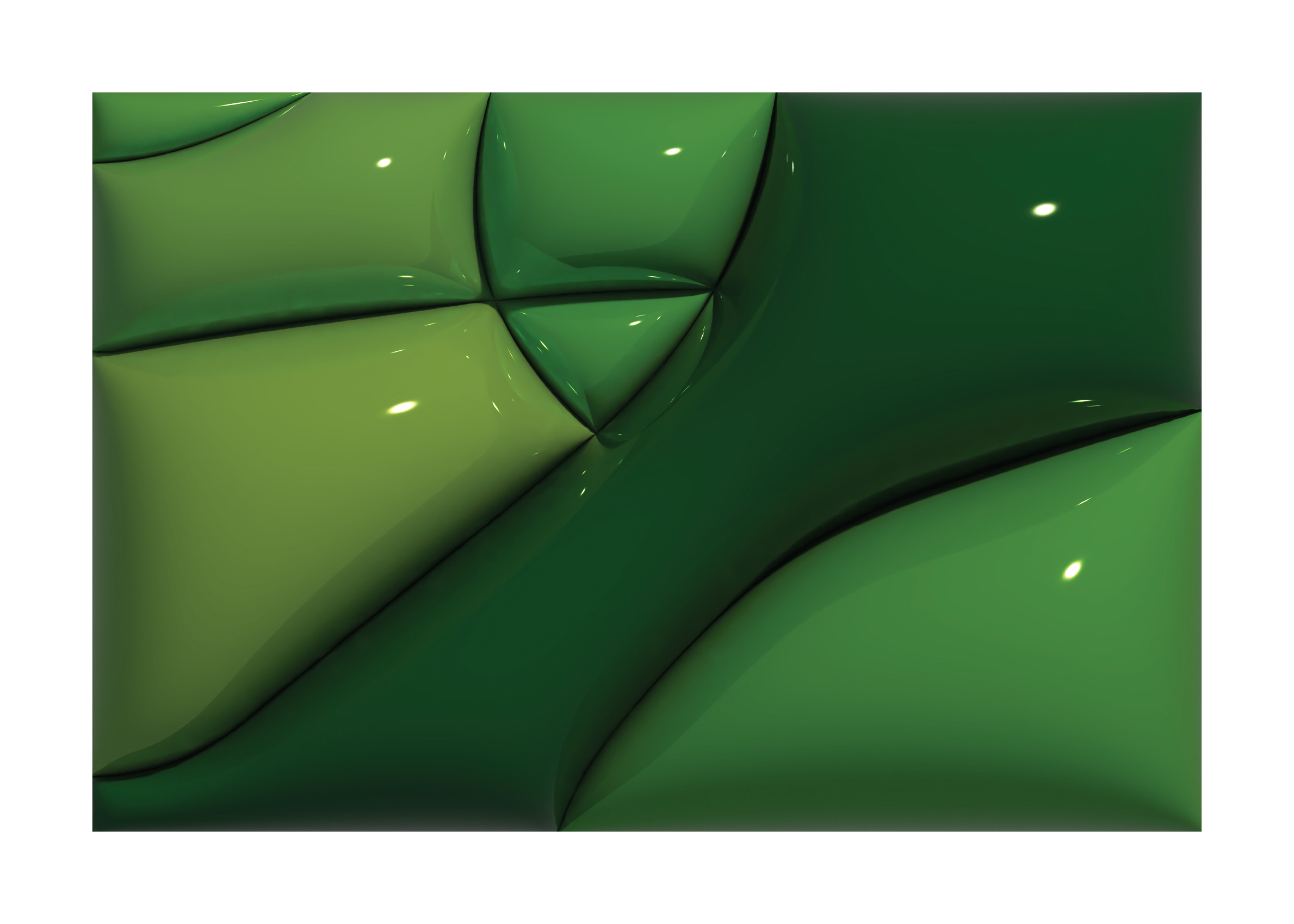 Inflated Forest Poster - Abstrakte Grafik (21x30 cm)
