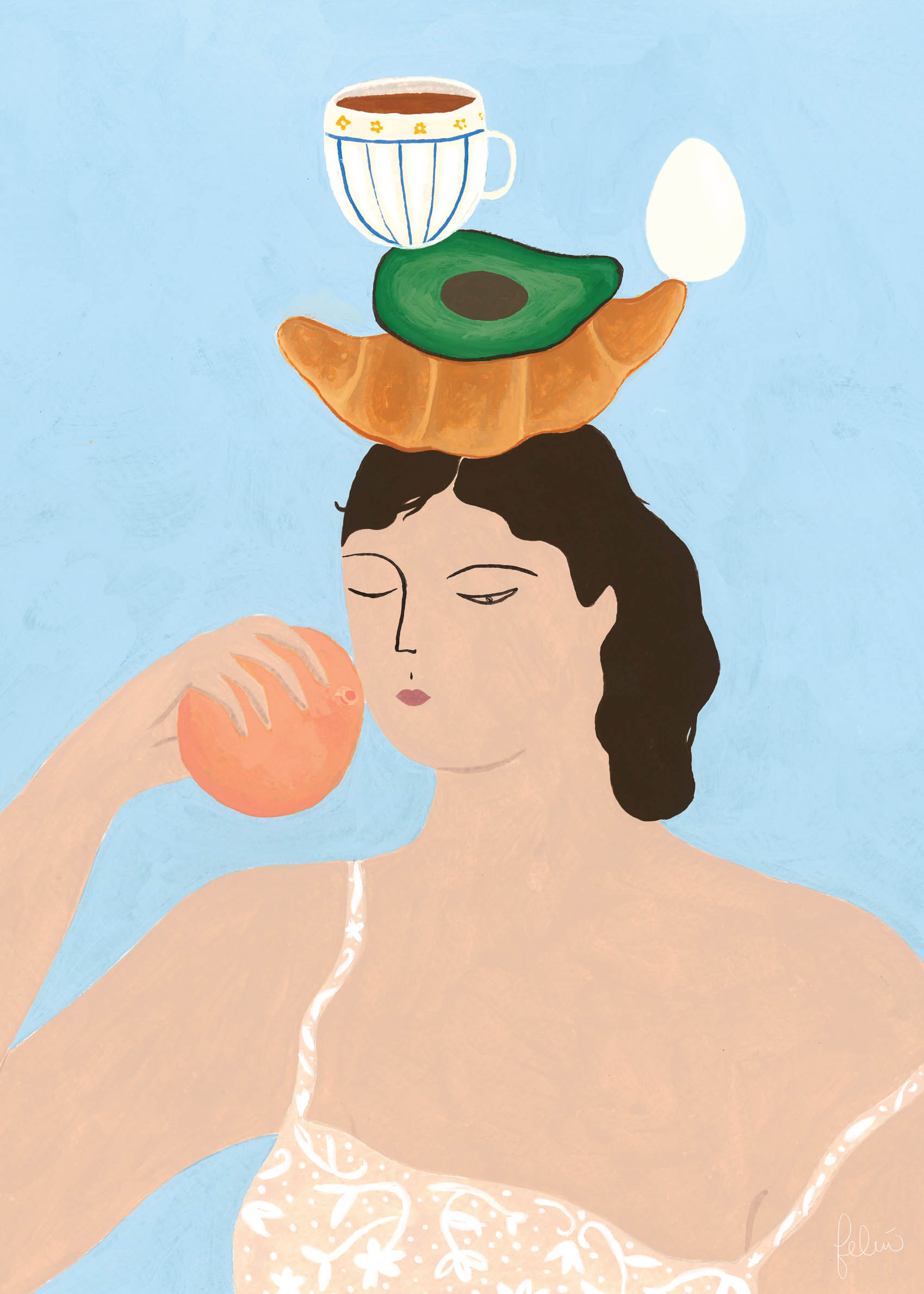 Another Breakfast Totem Poster - Porträtgrafik (50x70 cm)