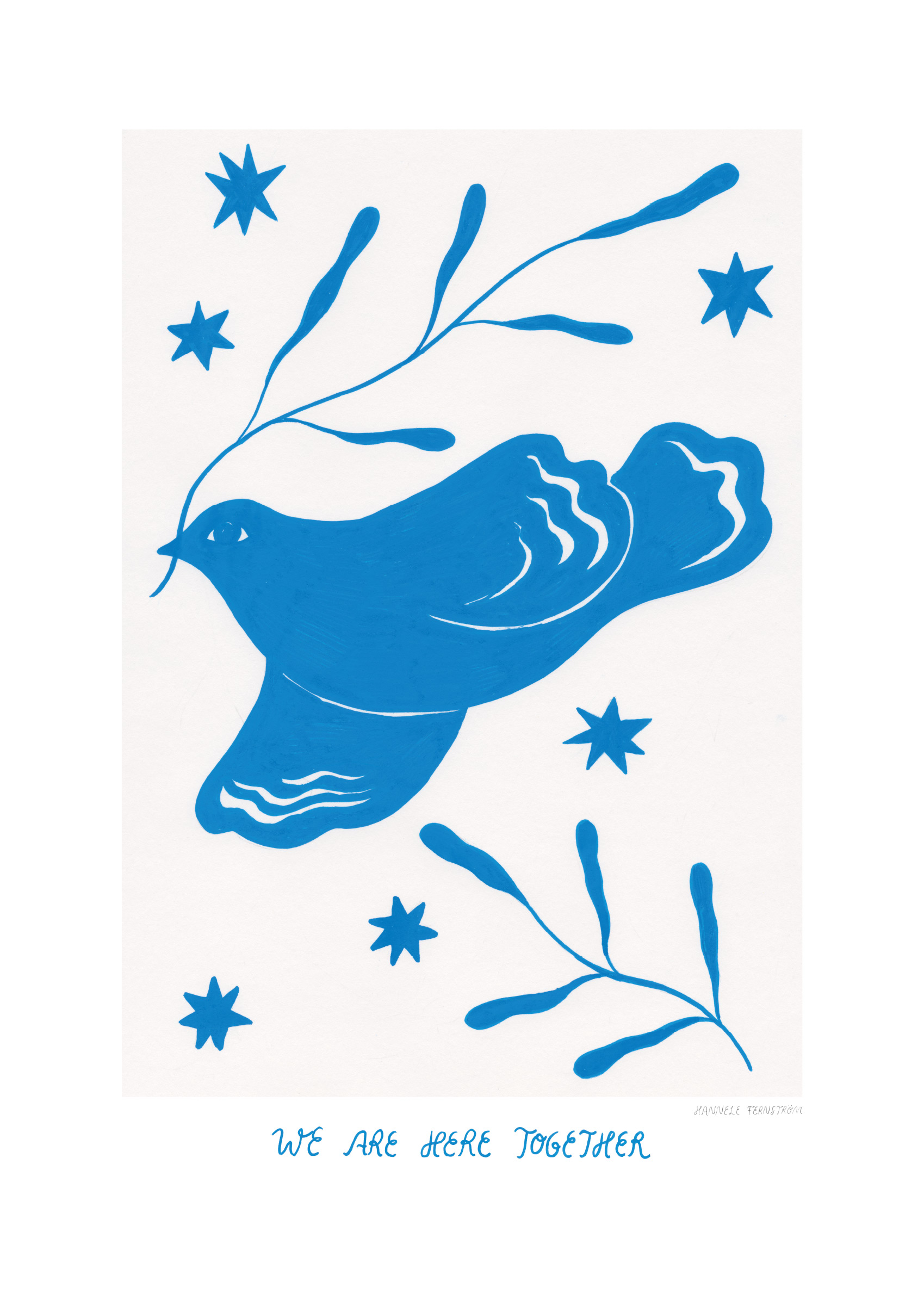 Here Together Poster - Tierillustration (70x100 cm)