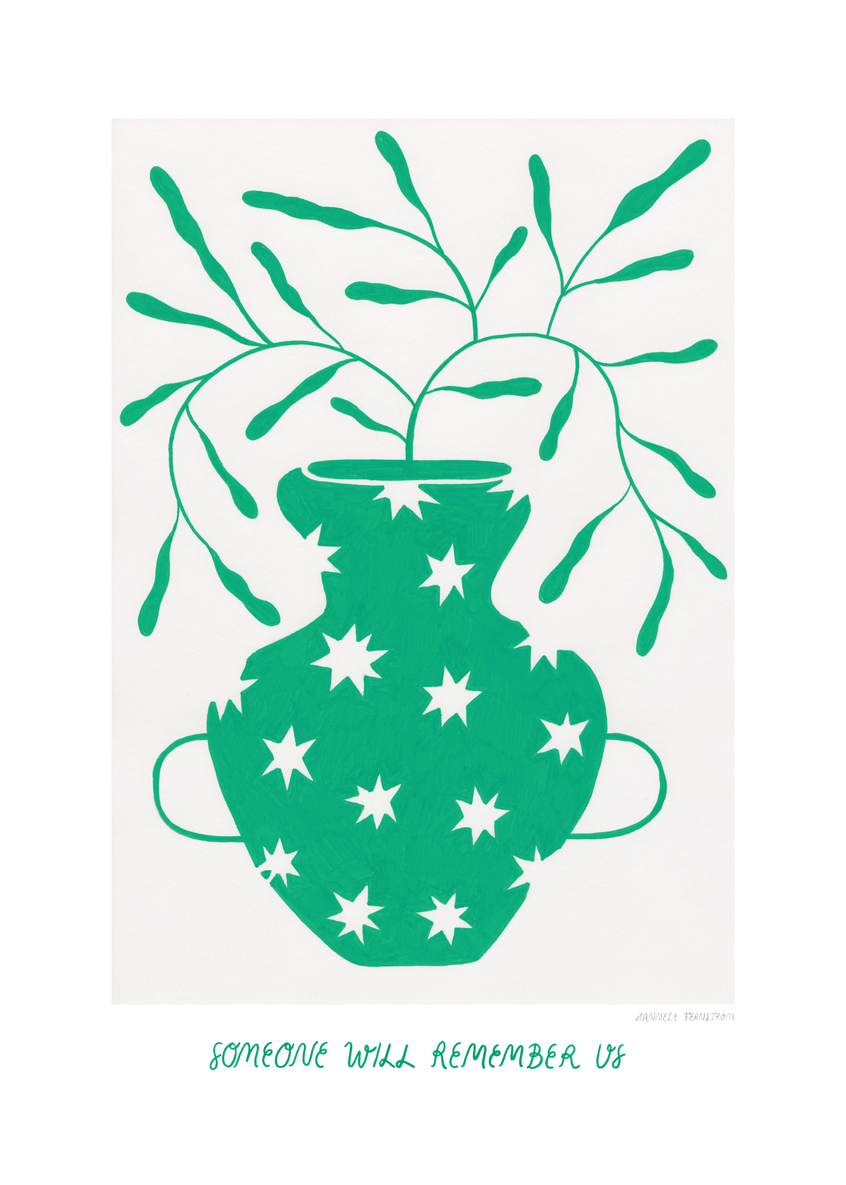 Remember Us Poster - Botanische Illustration (50x70 cm)