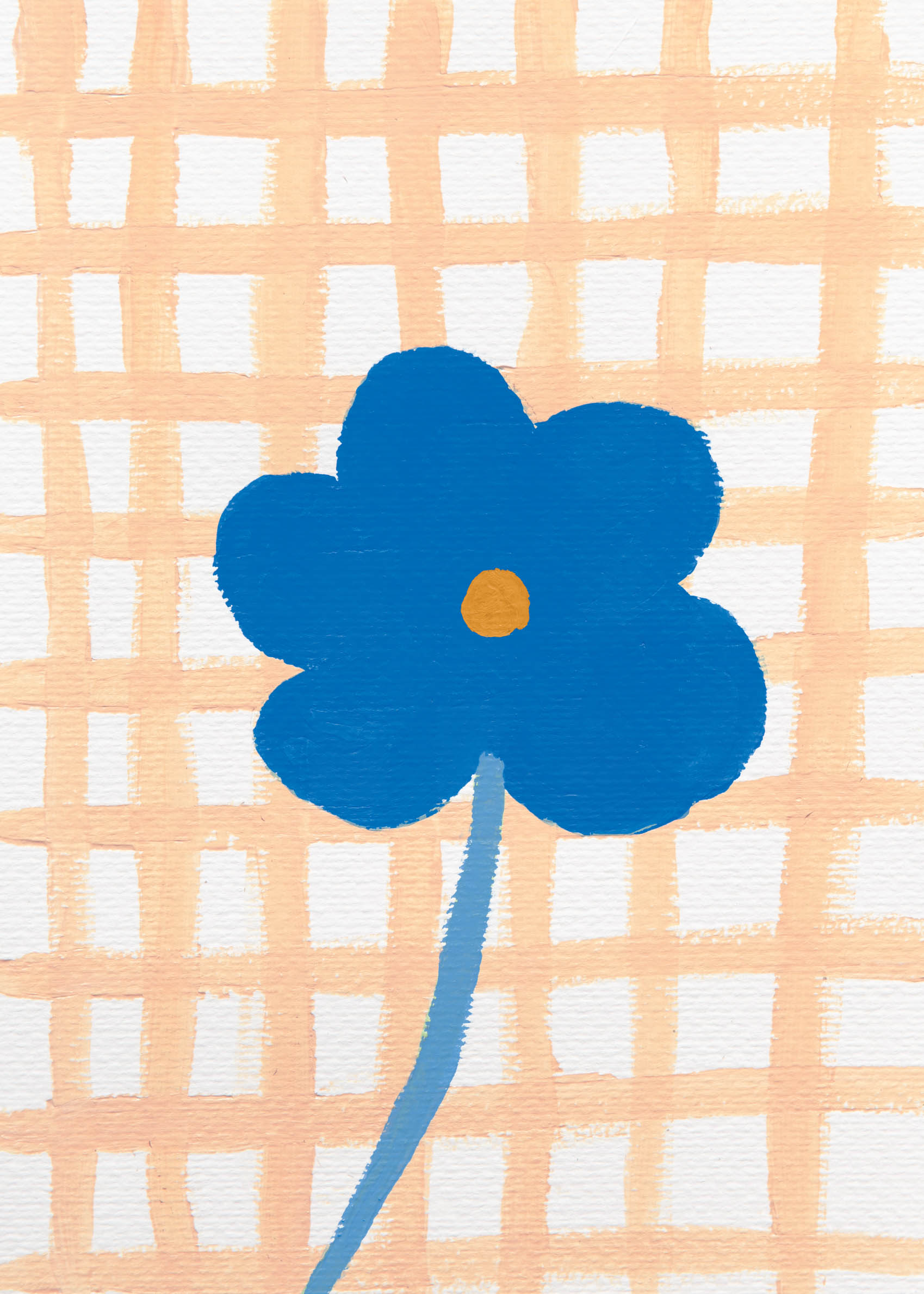 Flower on a Table Poster - Floral illustration (70x100 cm)