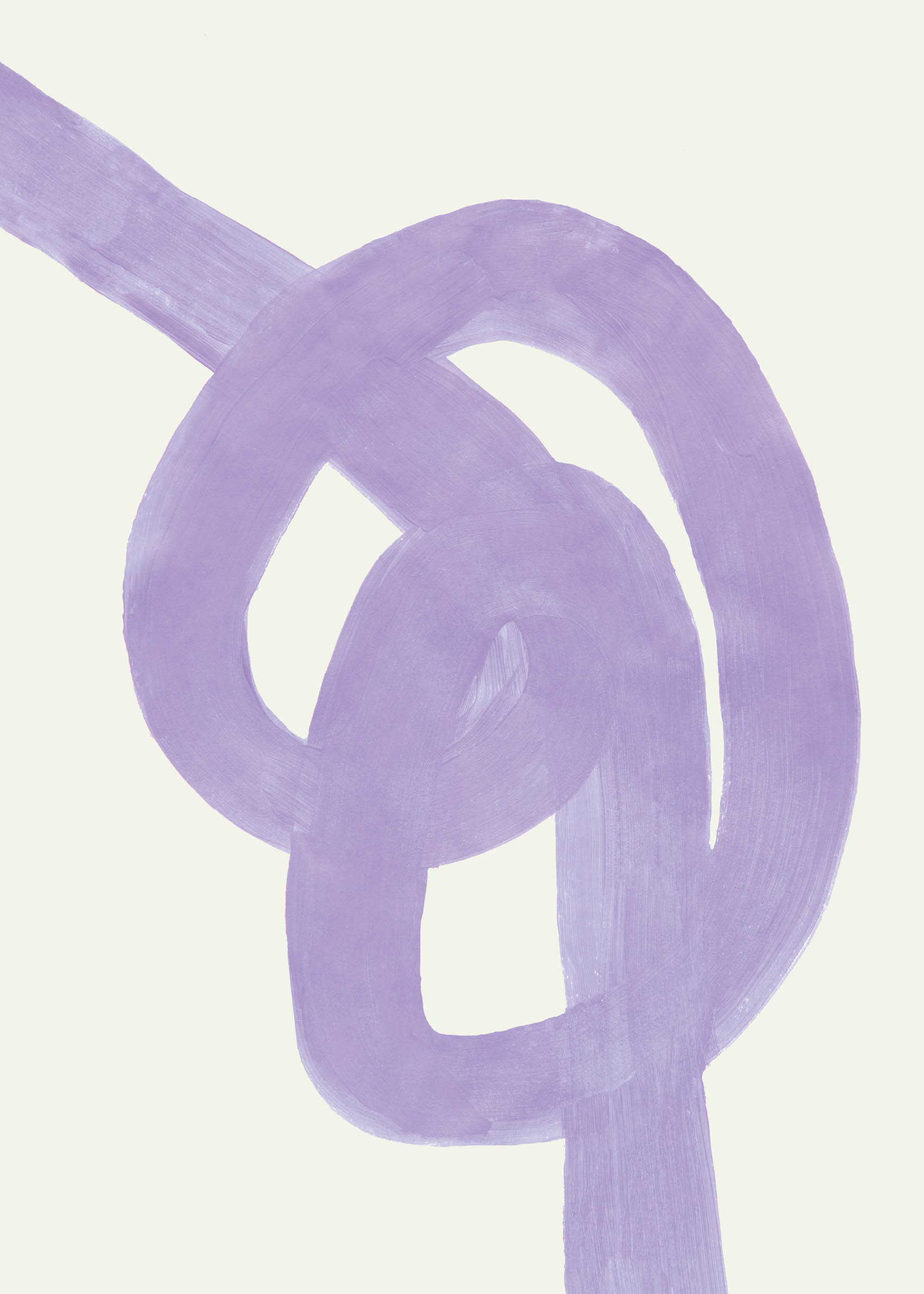 Purple Knot Poster - Abstract illustration (70x100 cm)