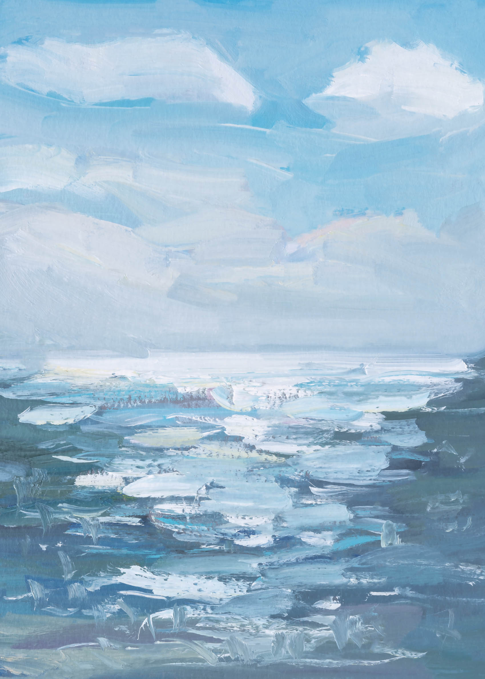 Sun and Sea Poster - Meeresmalerei (30x40 cm)
