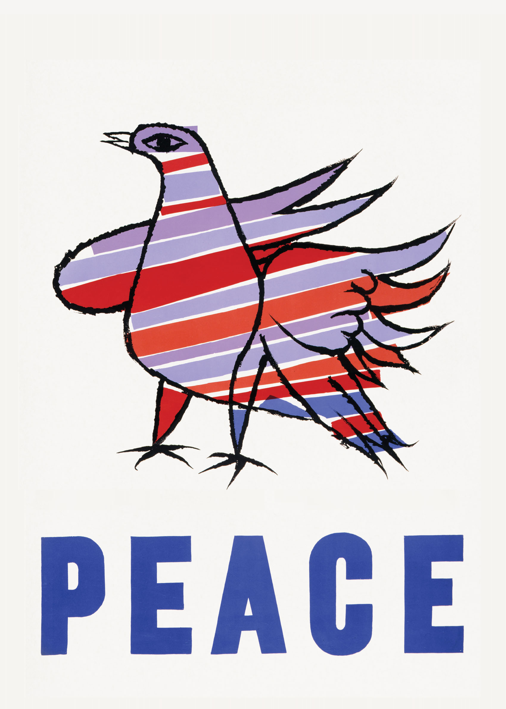 Peace Poster - Bird illustration (50x70 cm)