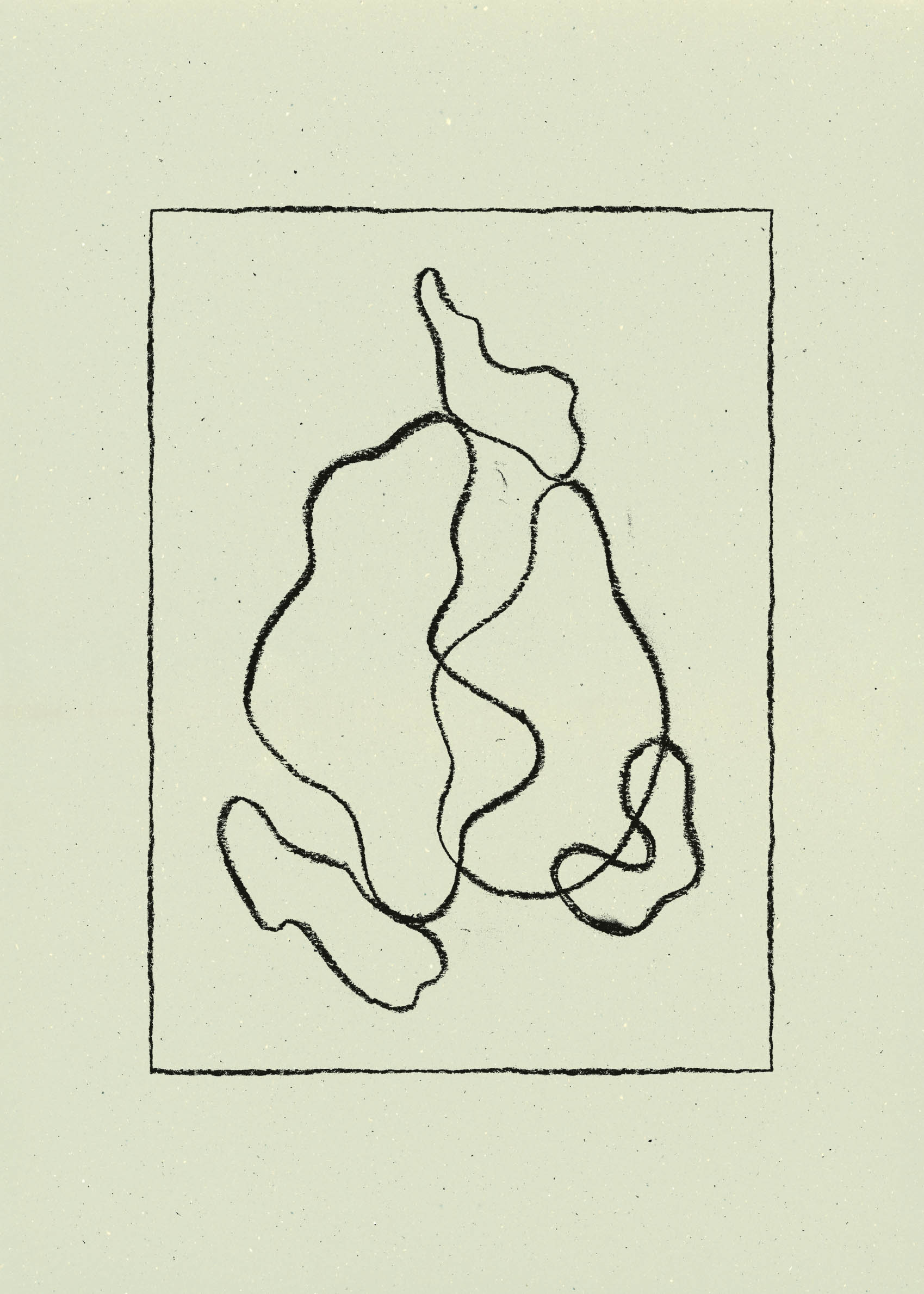 Interlude Poster - Abstract line art (50x70 cm)