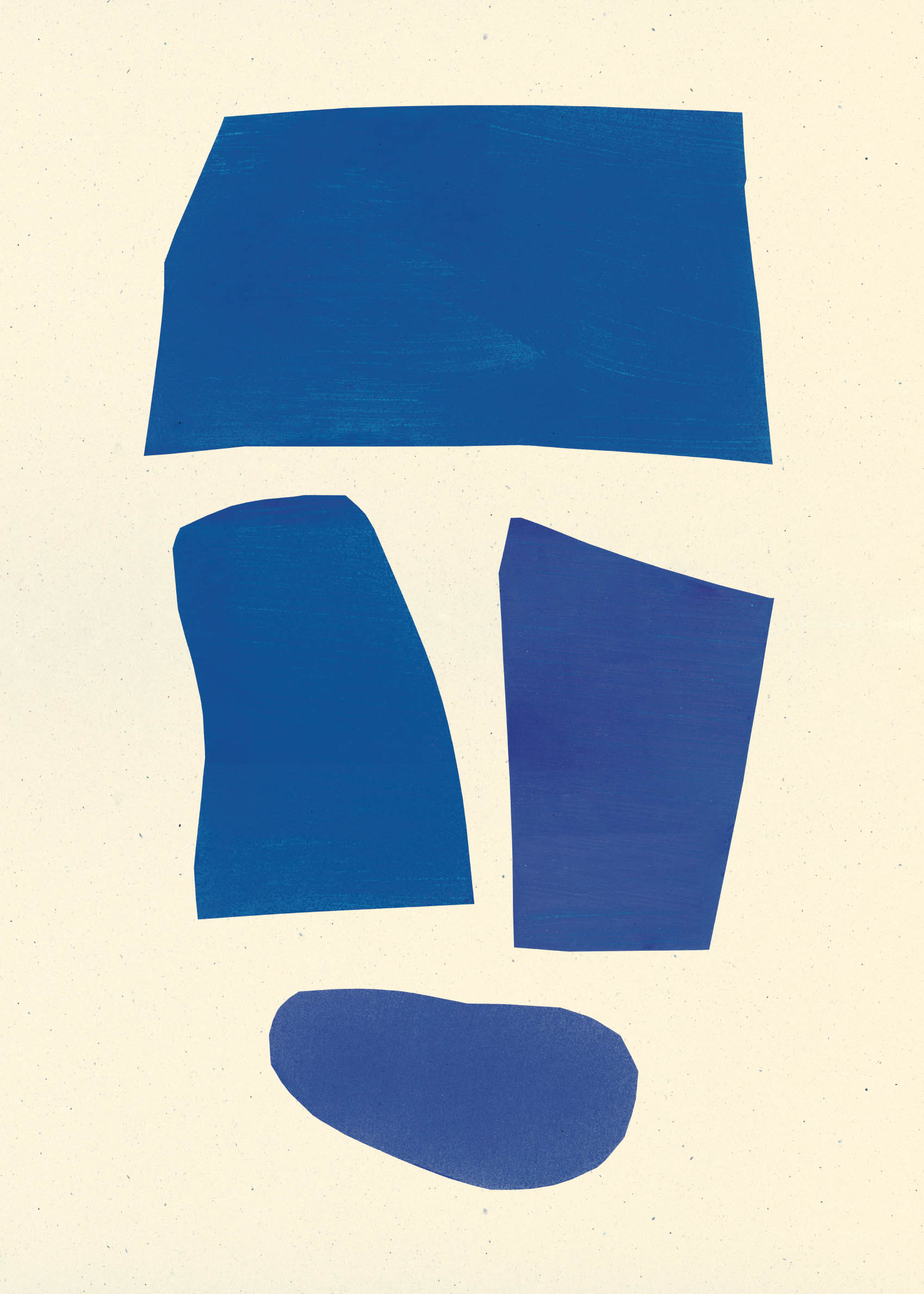 Blocks 1 poster - Abstrakt illustration (30x40 cm)