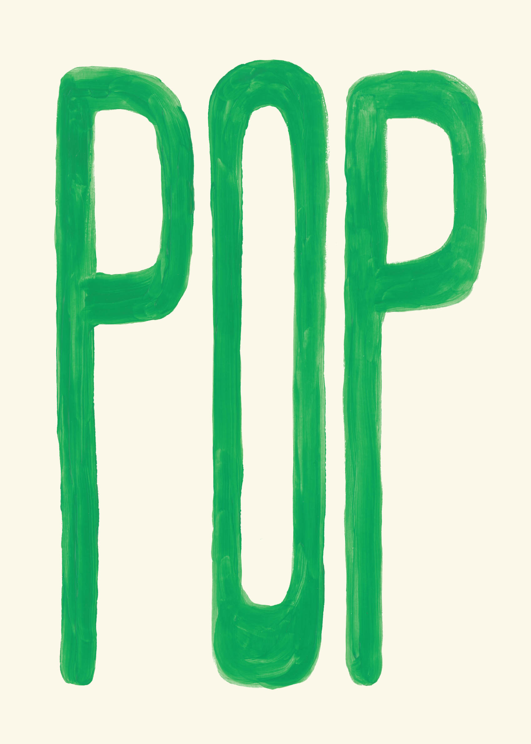 POP Poster - Typography illustration (70x100 cm)