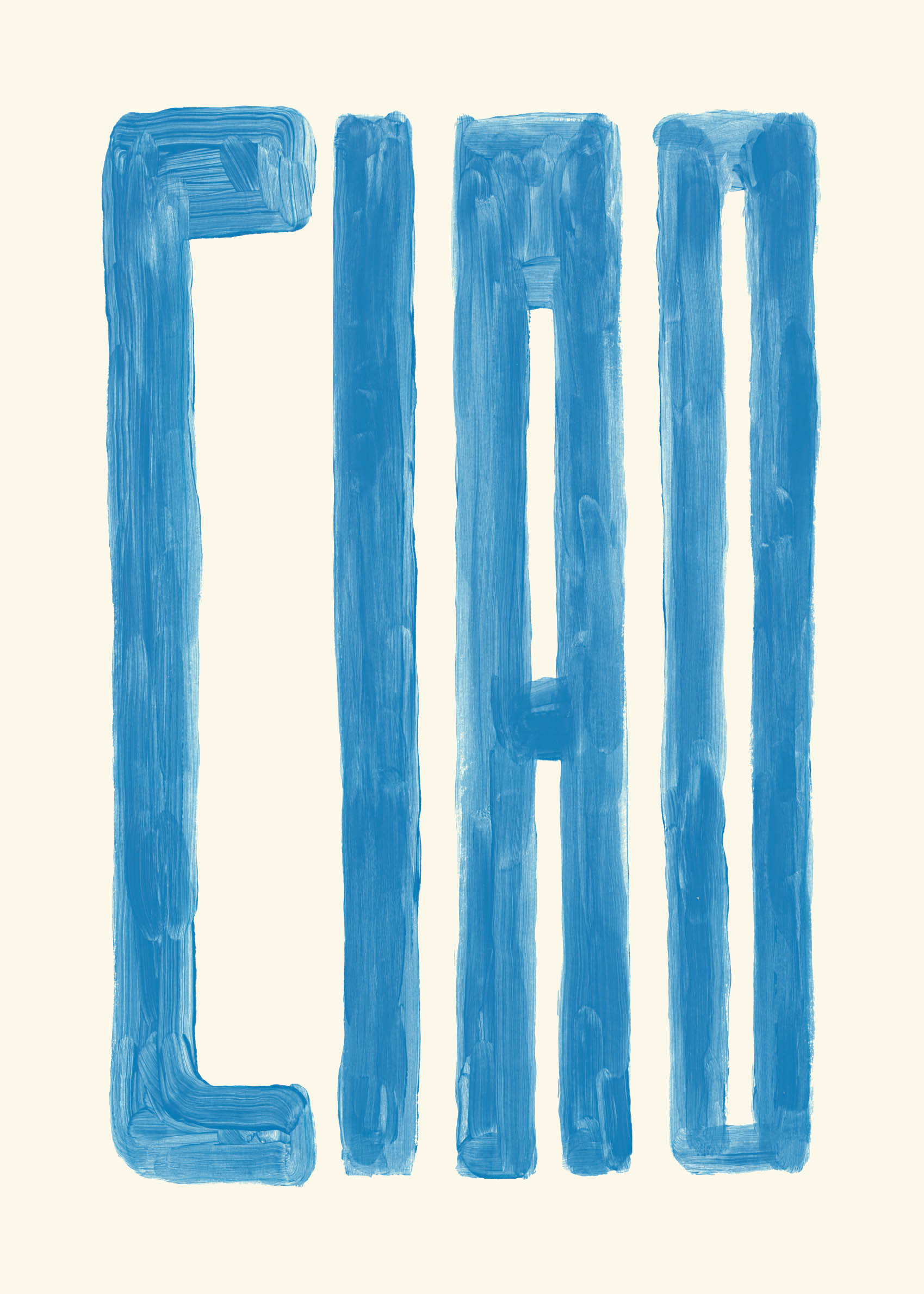 CIAO Poster - Typografie Grafik (50x70 cm)