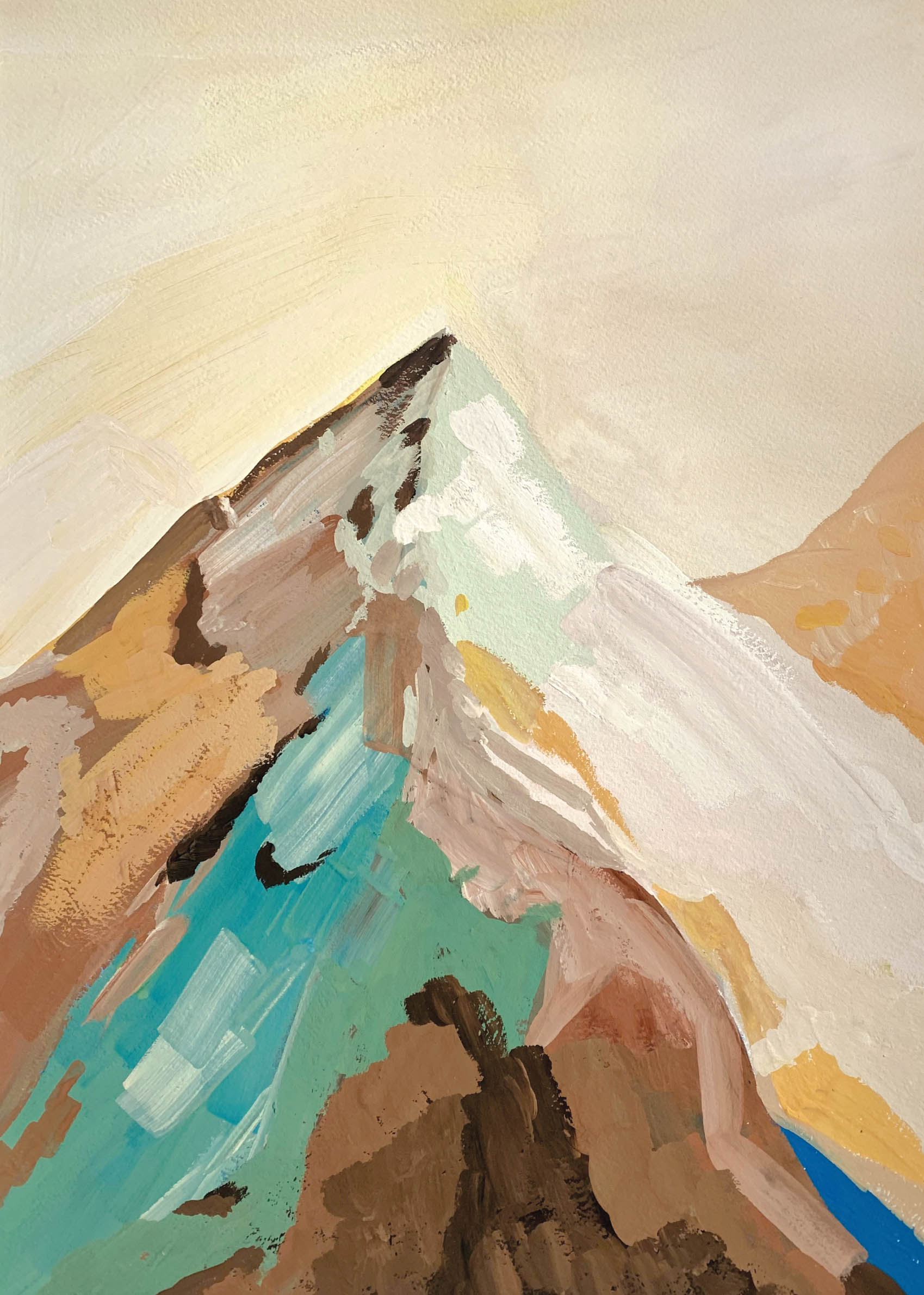 Leyja Poster - Mountain painting (50x70 cm)