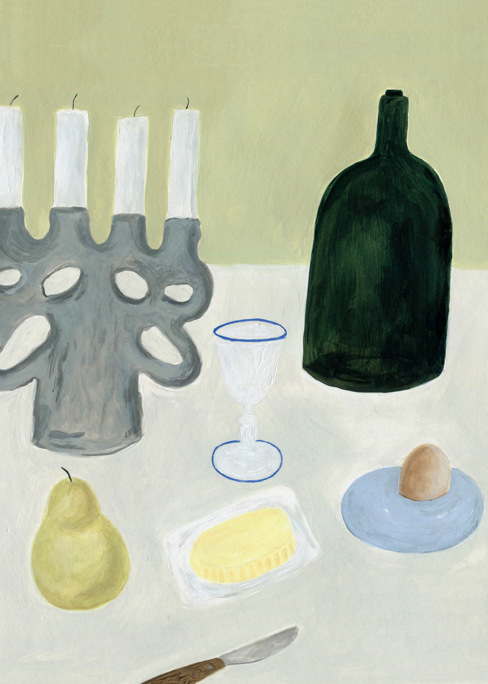 Petit Deéjeuner Poster - Still life painting (30x40 cm)