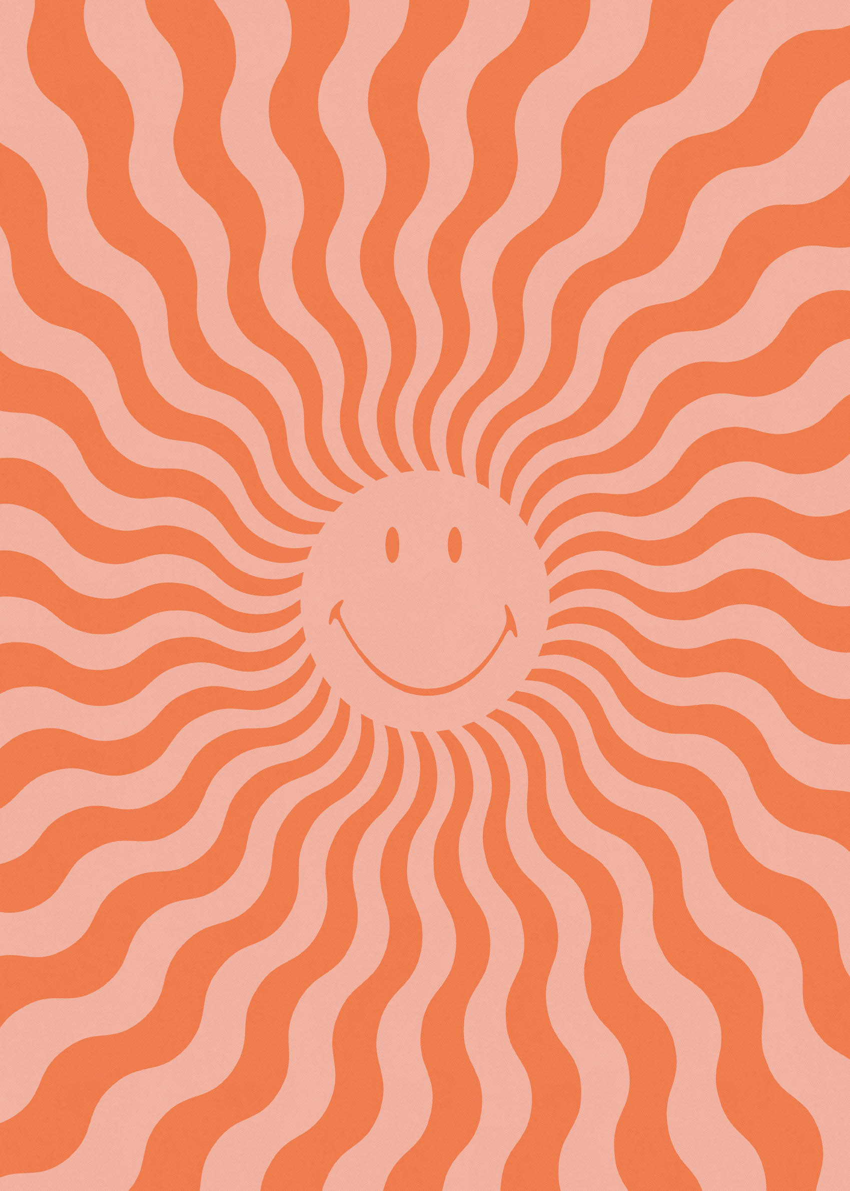 Sunny Smiley Poster - Sun illustration (50x70 cm)