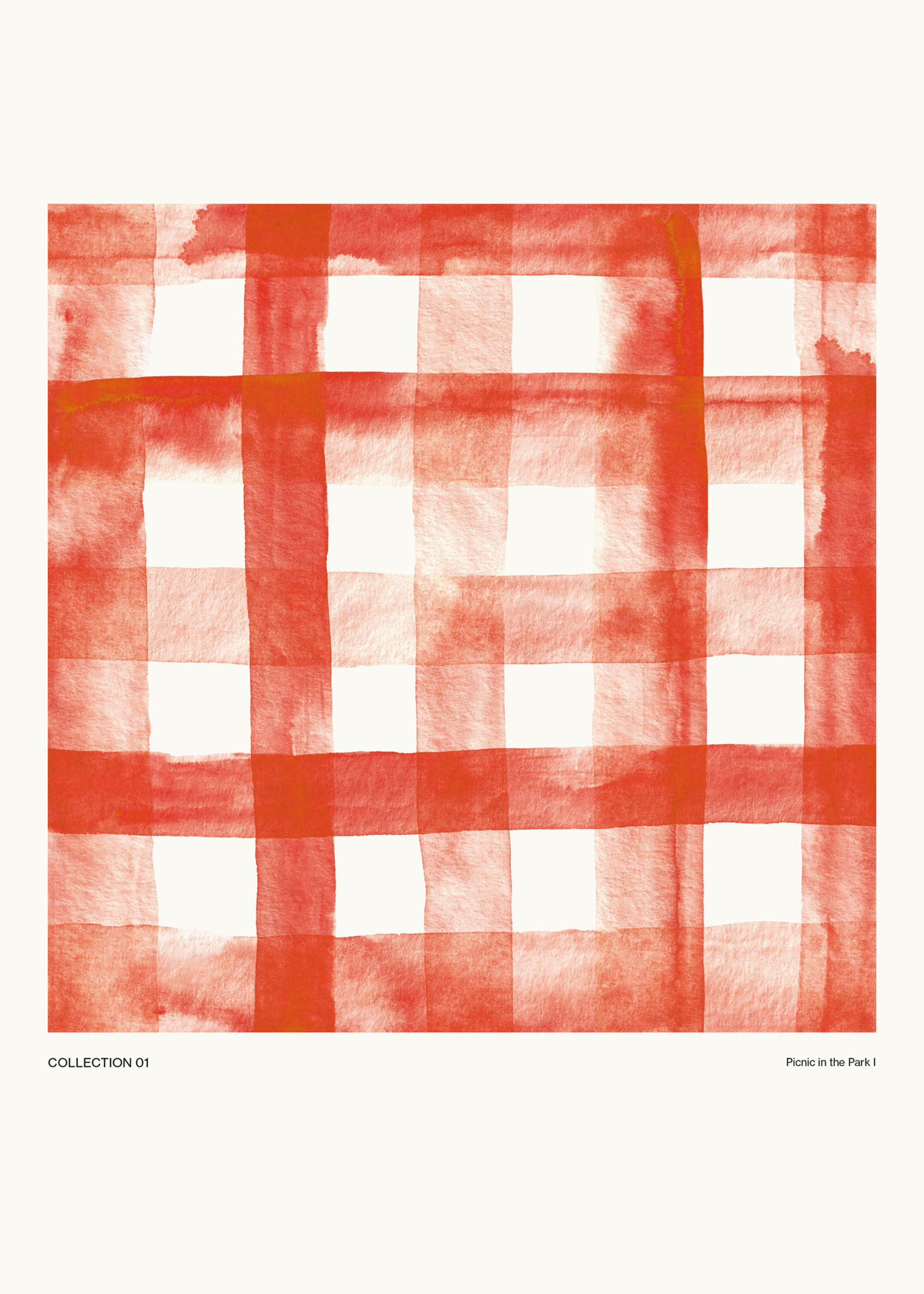 Picnic in the Park I Poster - Abstract illustration (70x100 cm)
