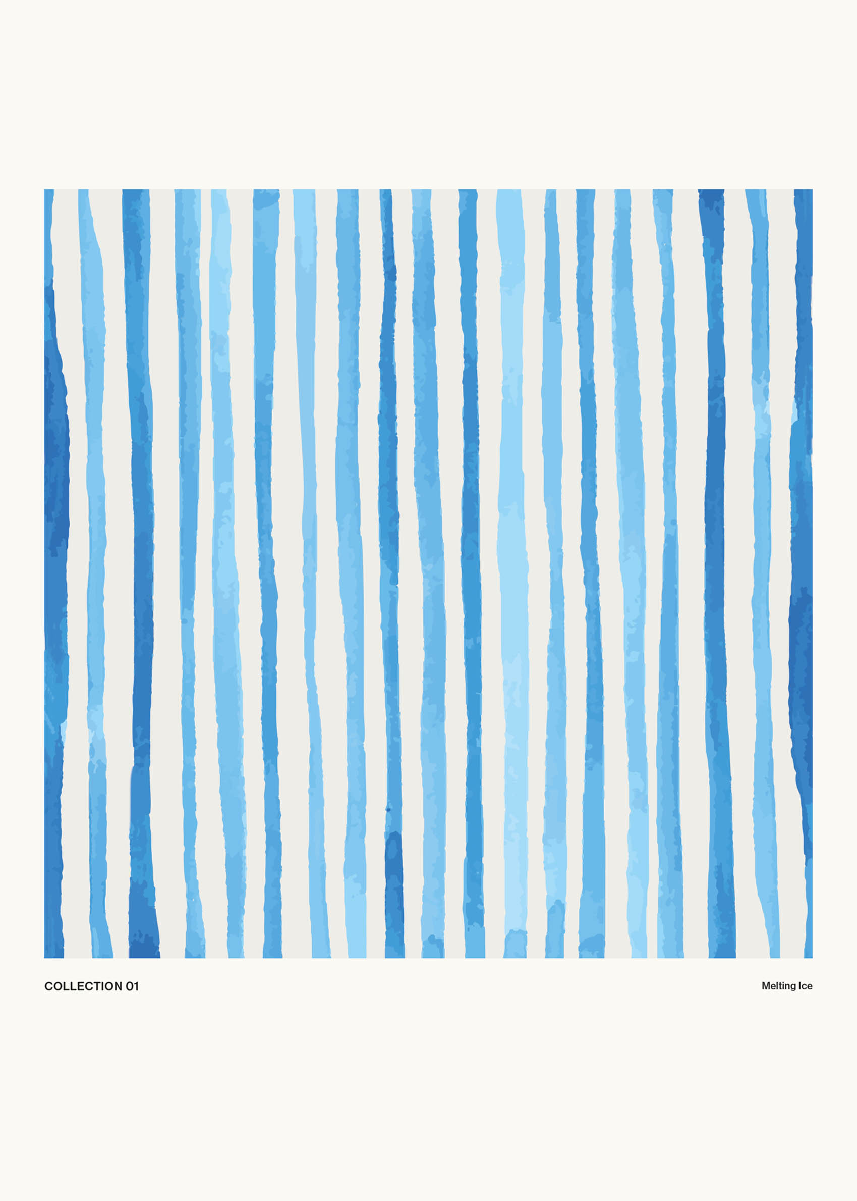 Melting Ice Poster - Abstrakte Grafik (50x70 cm)