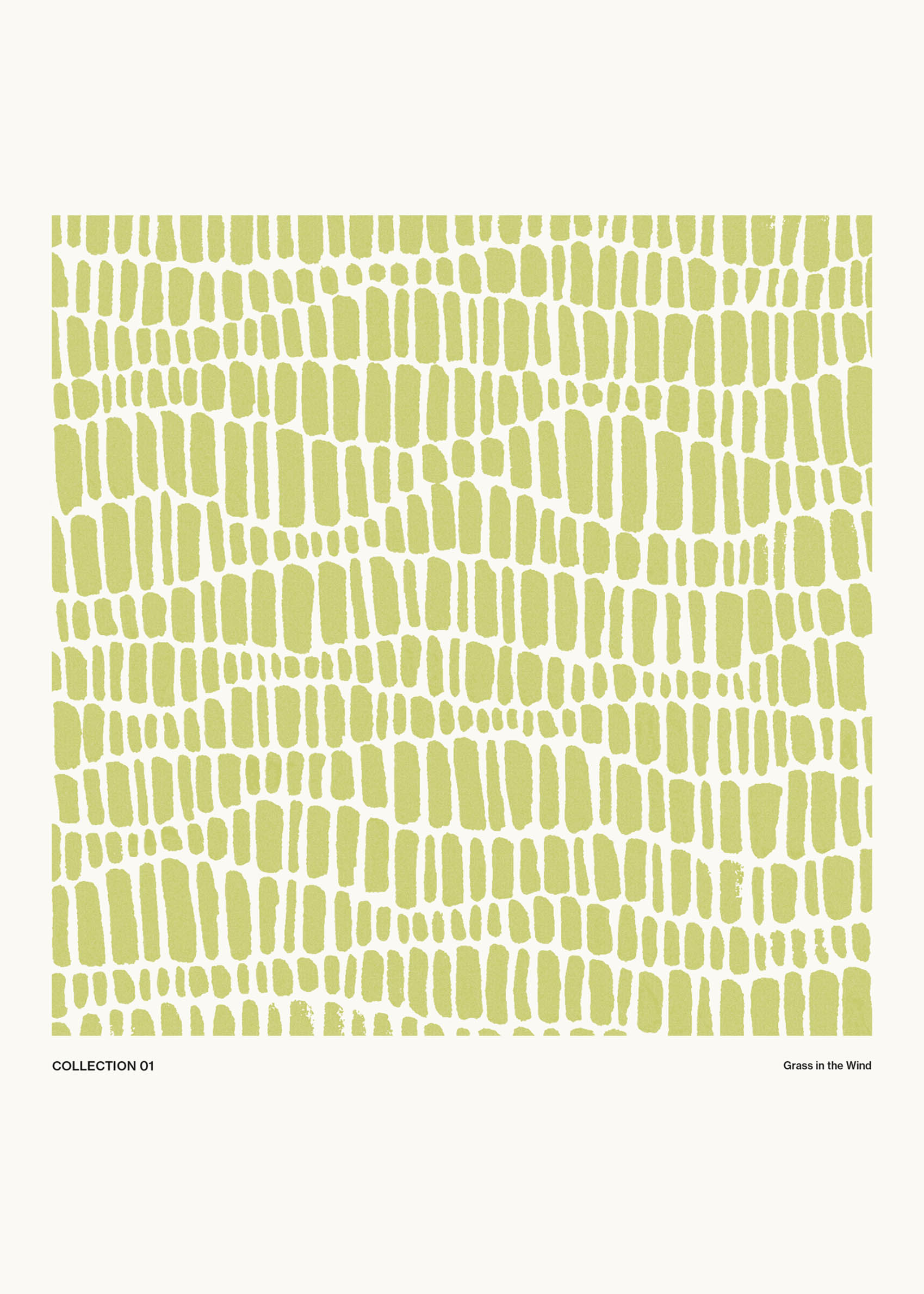 Grass in the Wind Poster - Abstract illustration (30x40 cm)
