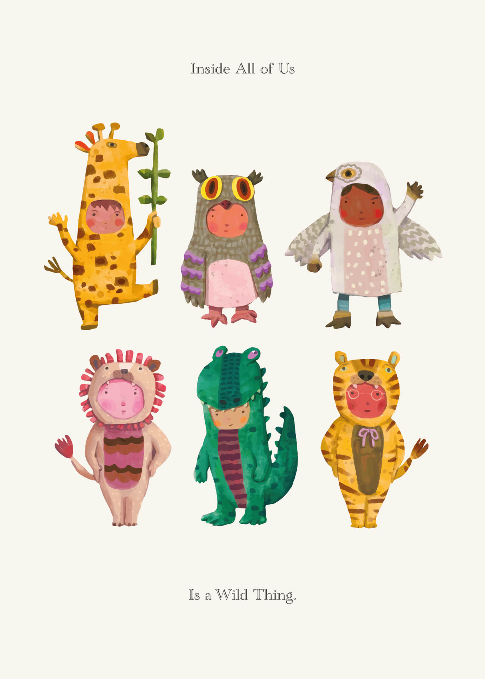 Wild Thing plakat - Dyreillustration (21x30 cm)