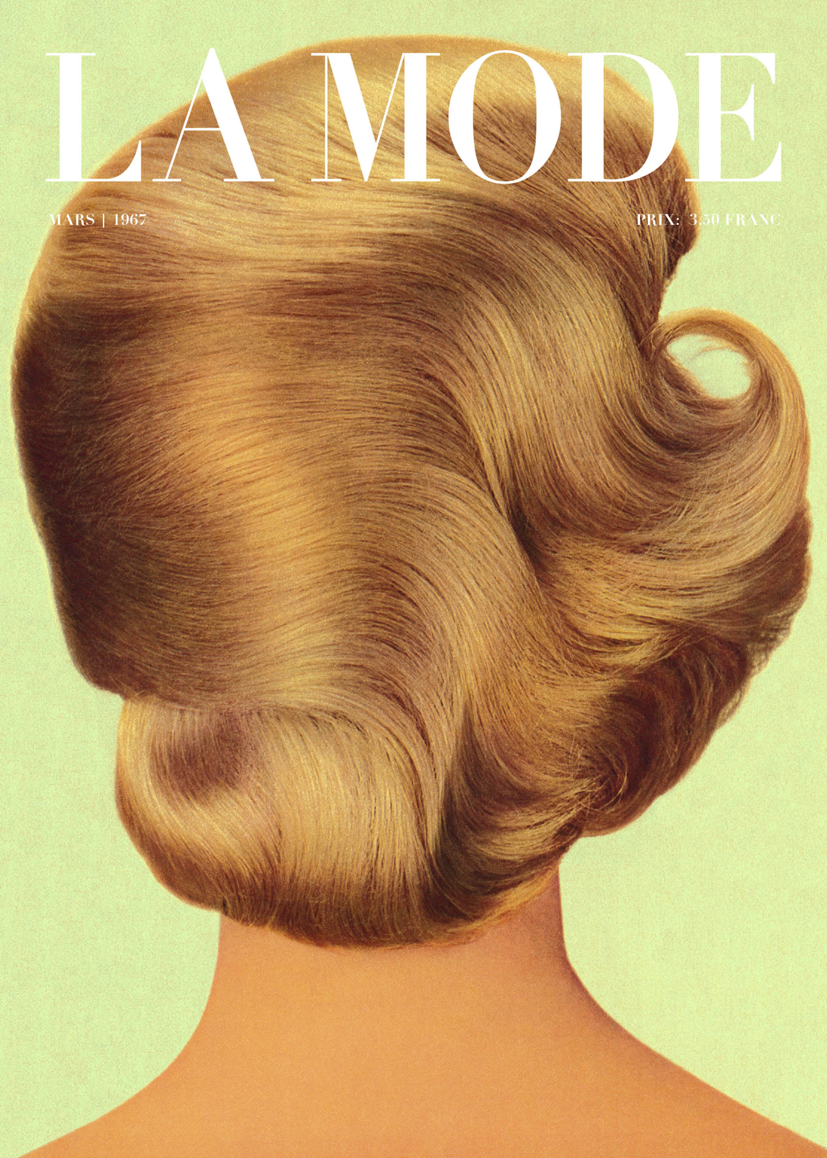 La Mode Hair Poster - Vintage modeillustration (30x40 cm)