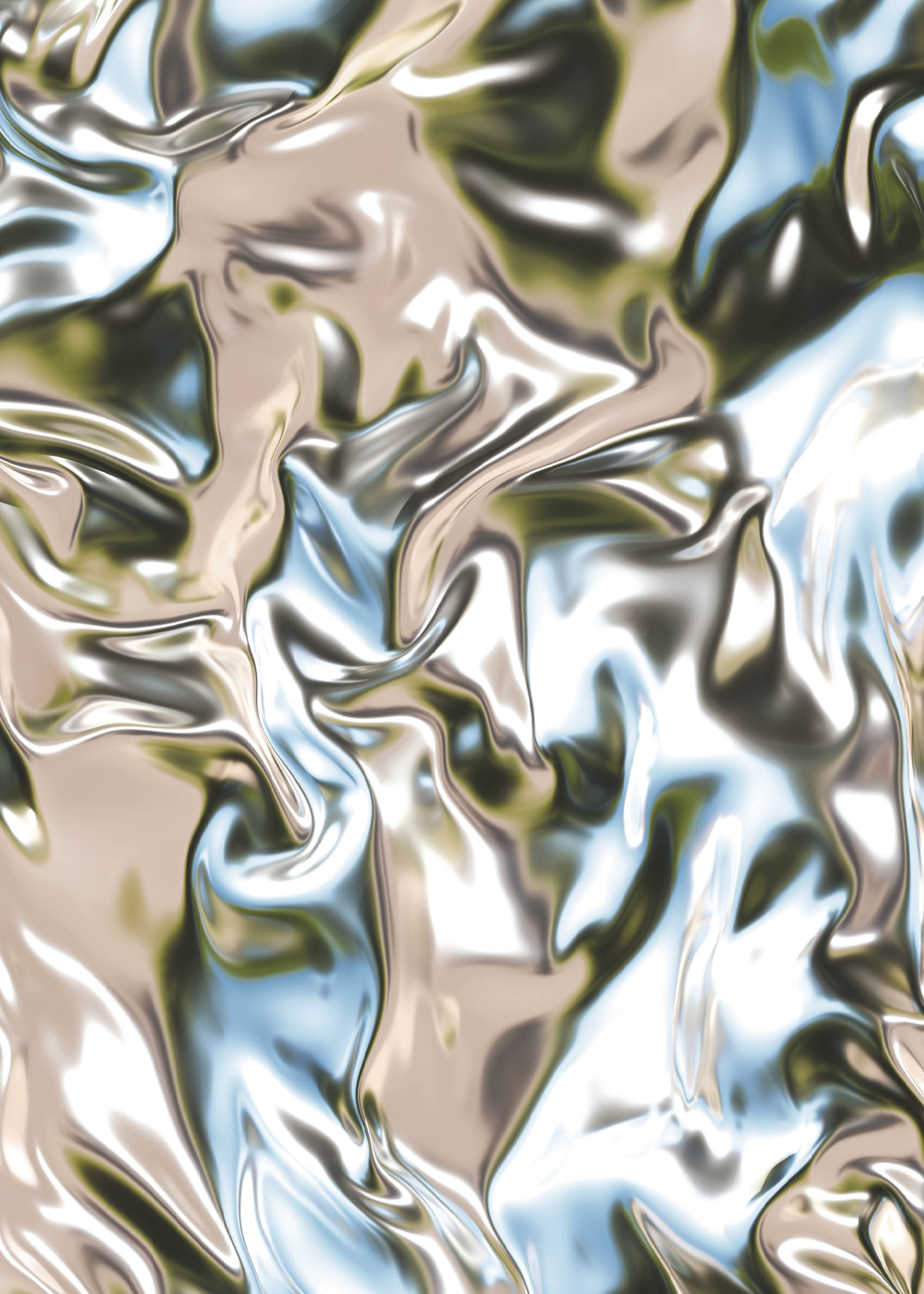 Metallic II Poster - Abstract illustration (50x70 cm)