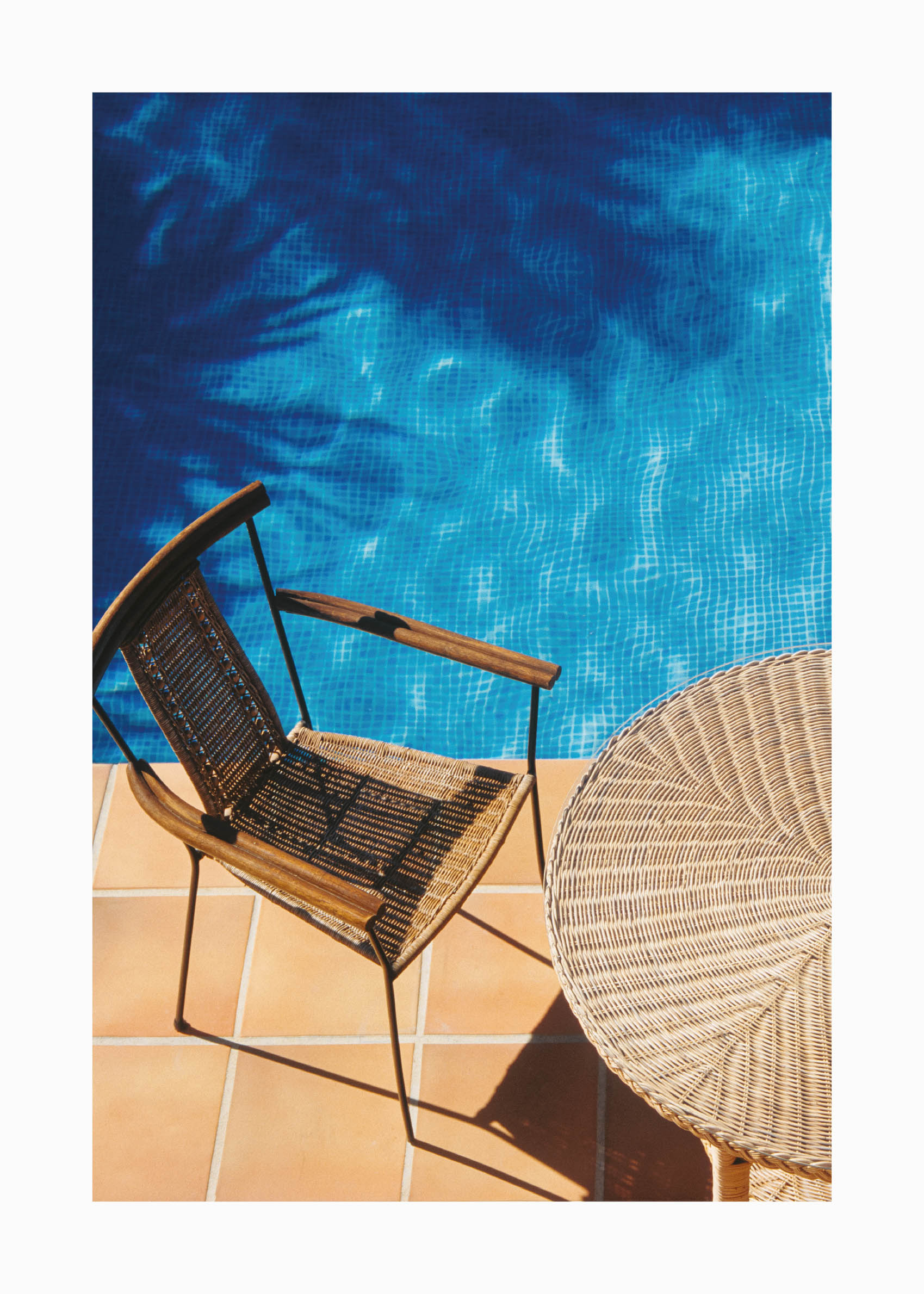 Poolside Harmony Poster - Pool photography (50x70 cm)