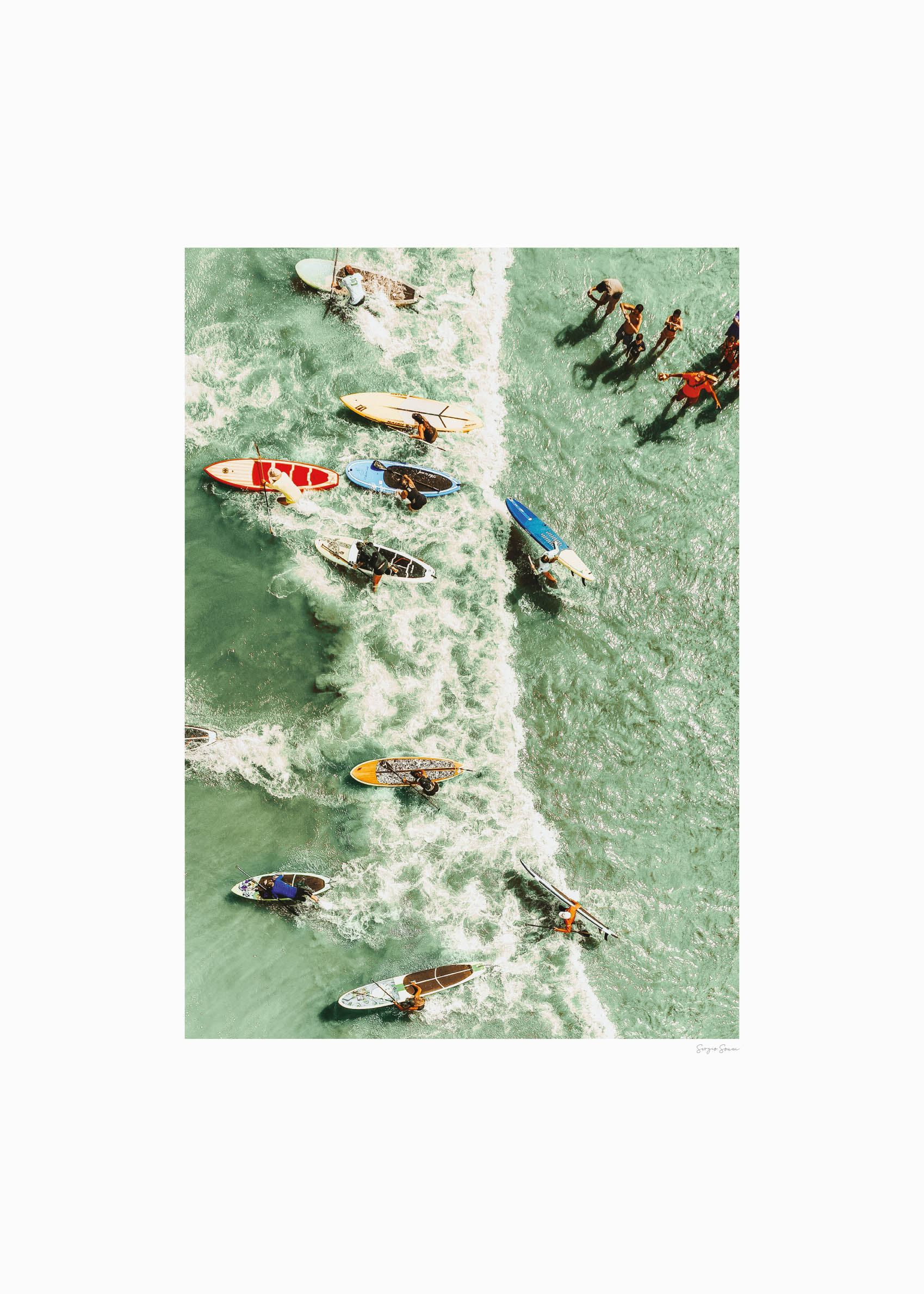Surf Showdown Poster - Beach photography (40x50 cm)