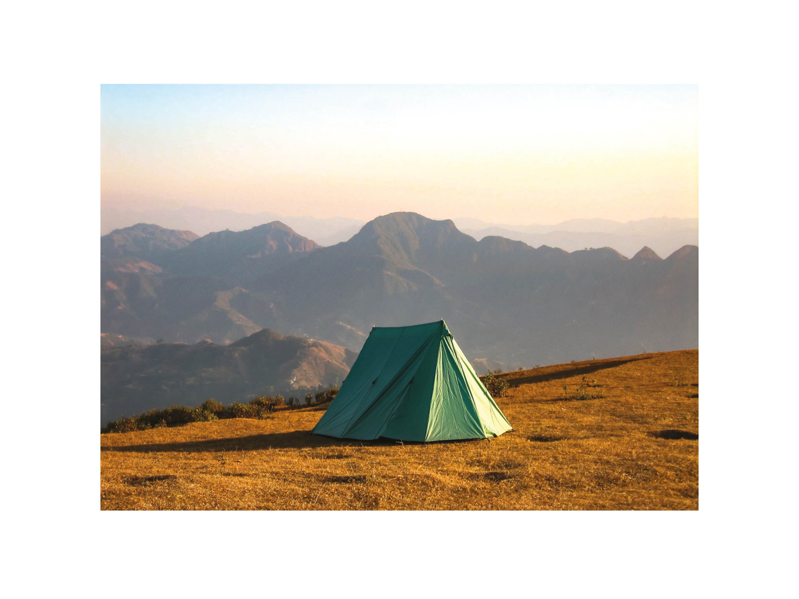 Sunset Camping Poster - Naturfotografie (40x50 cm)