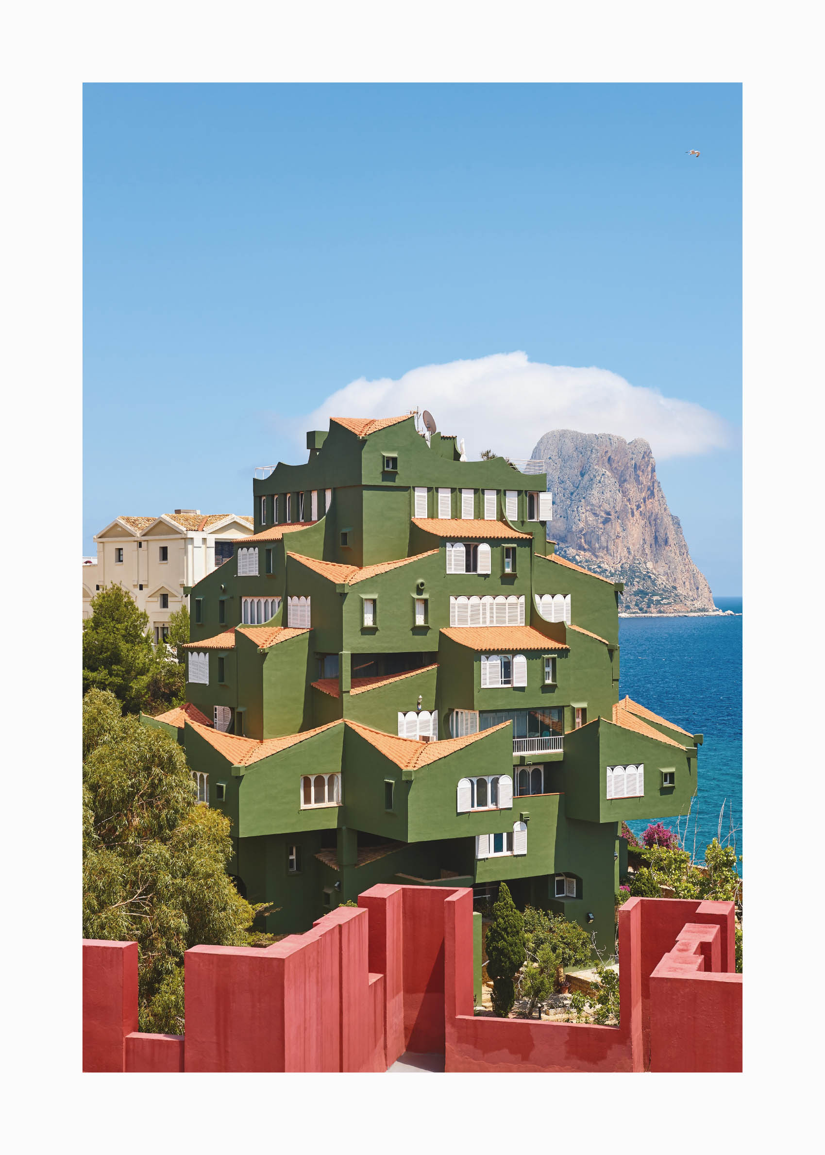 Green Building Poster - Architecture illustration (50x70 cm)