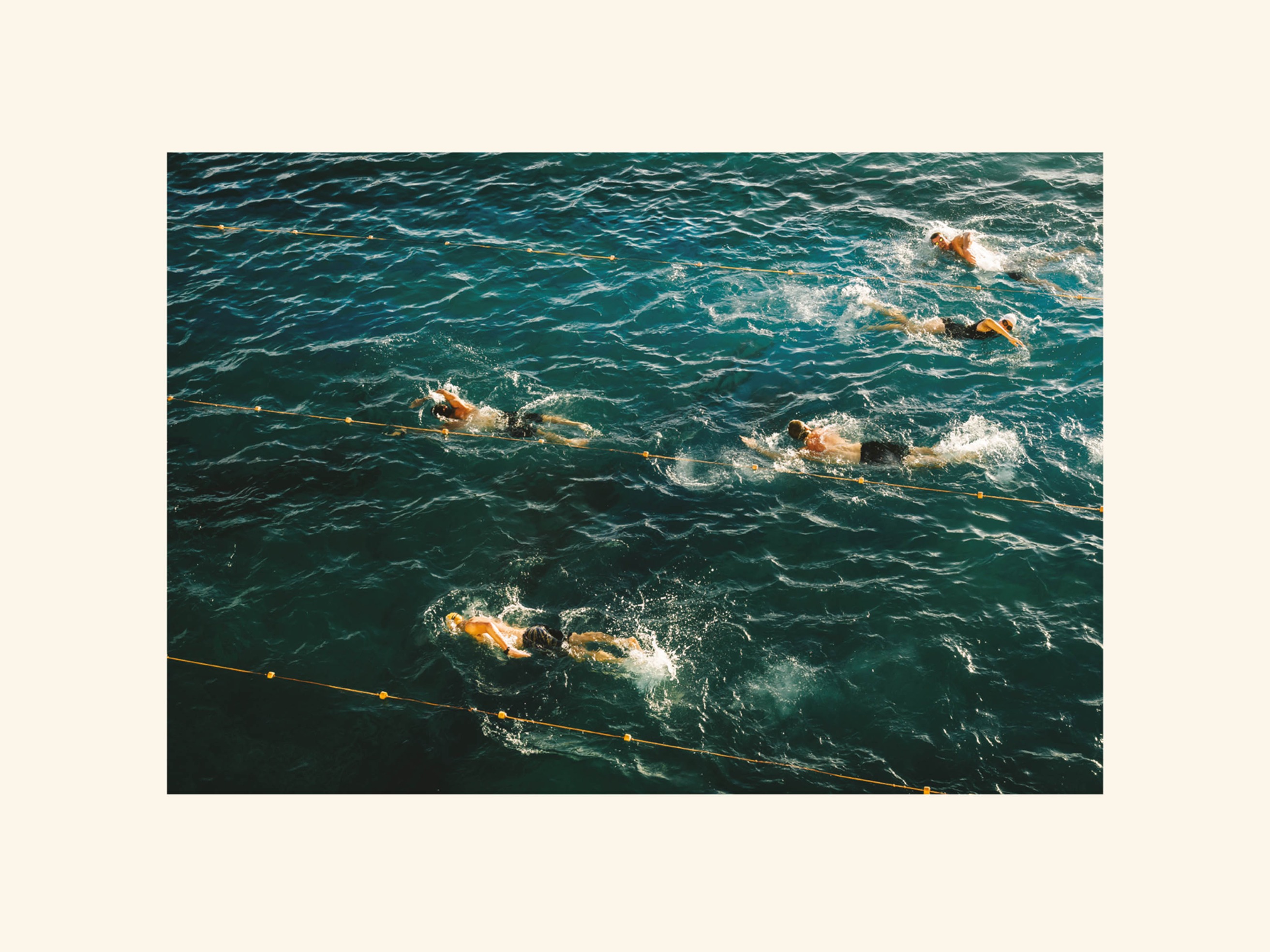 Ocean Swim Race Poster - Schwimmerfotografie (50x70 cm)