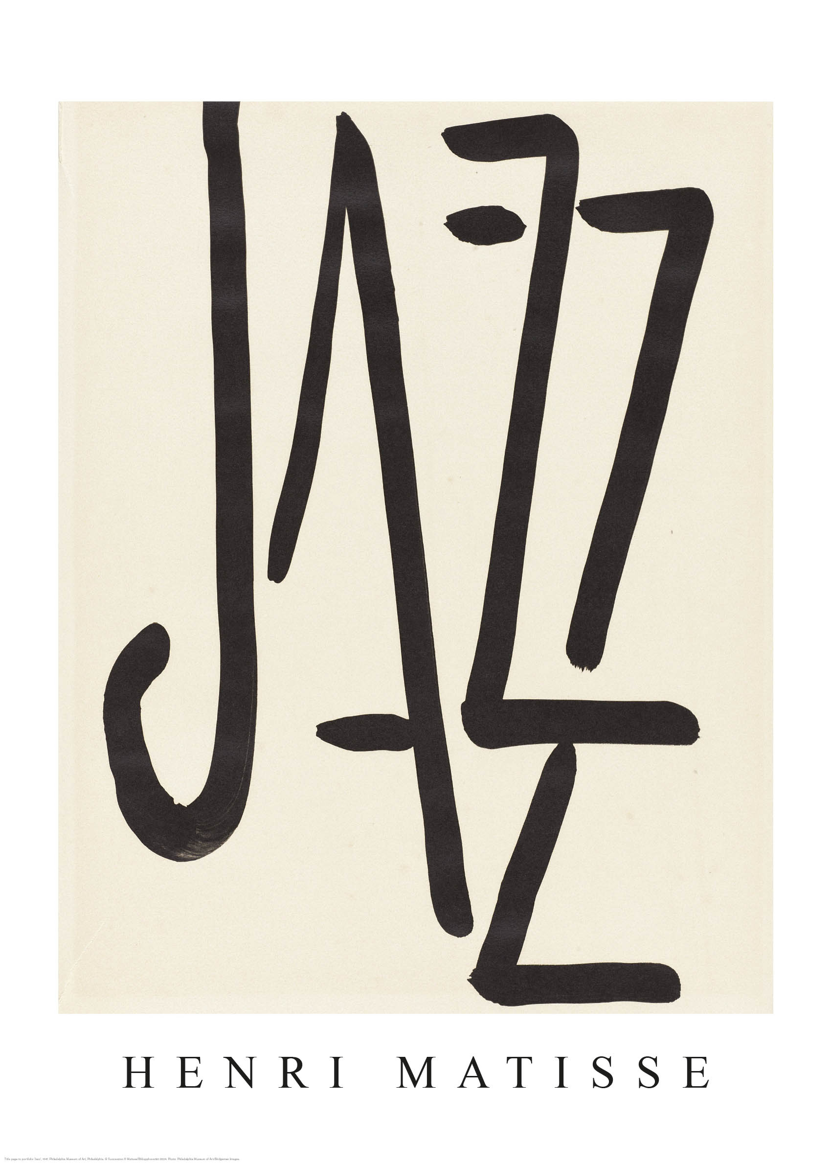 Title page to portfolio Jazz Poster - Abstract illustration (70x100 cm)