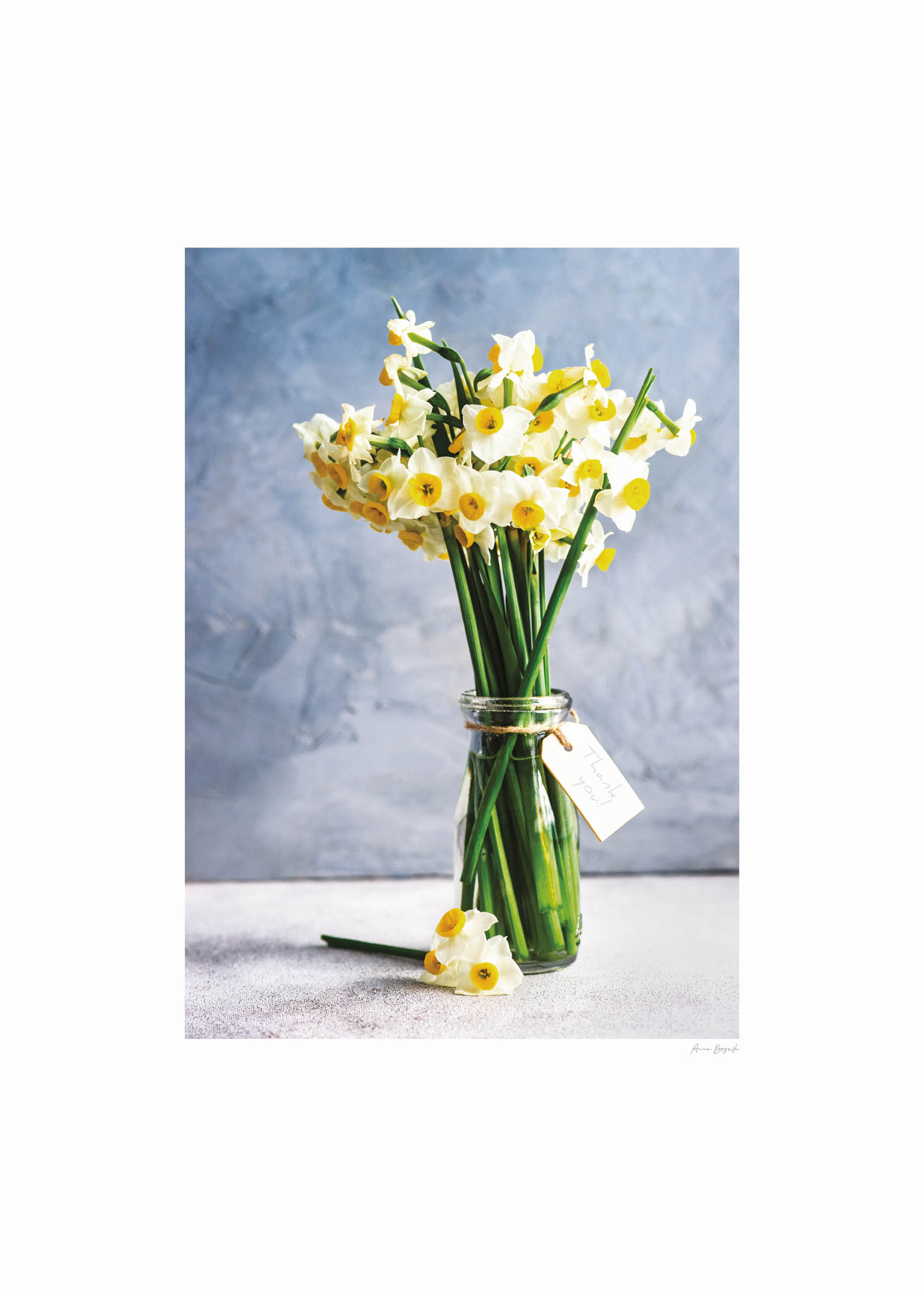 Thank you Bouquet Poster - Flower illustration (40x50 cm)