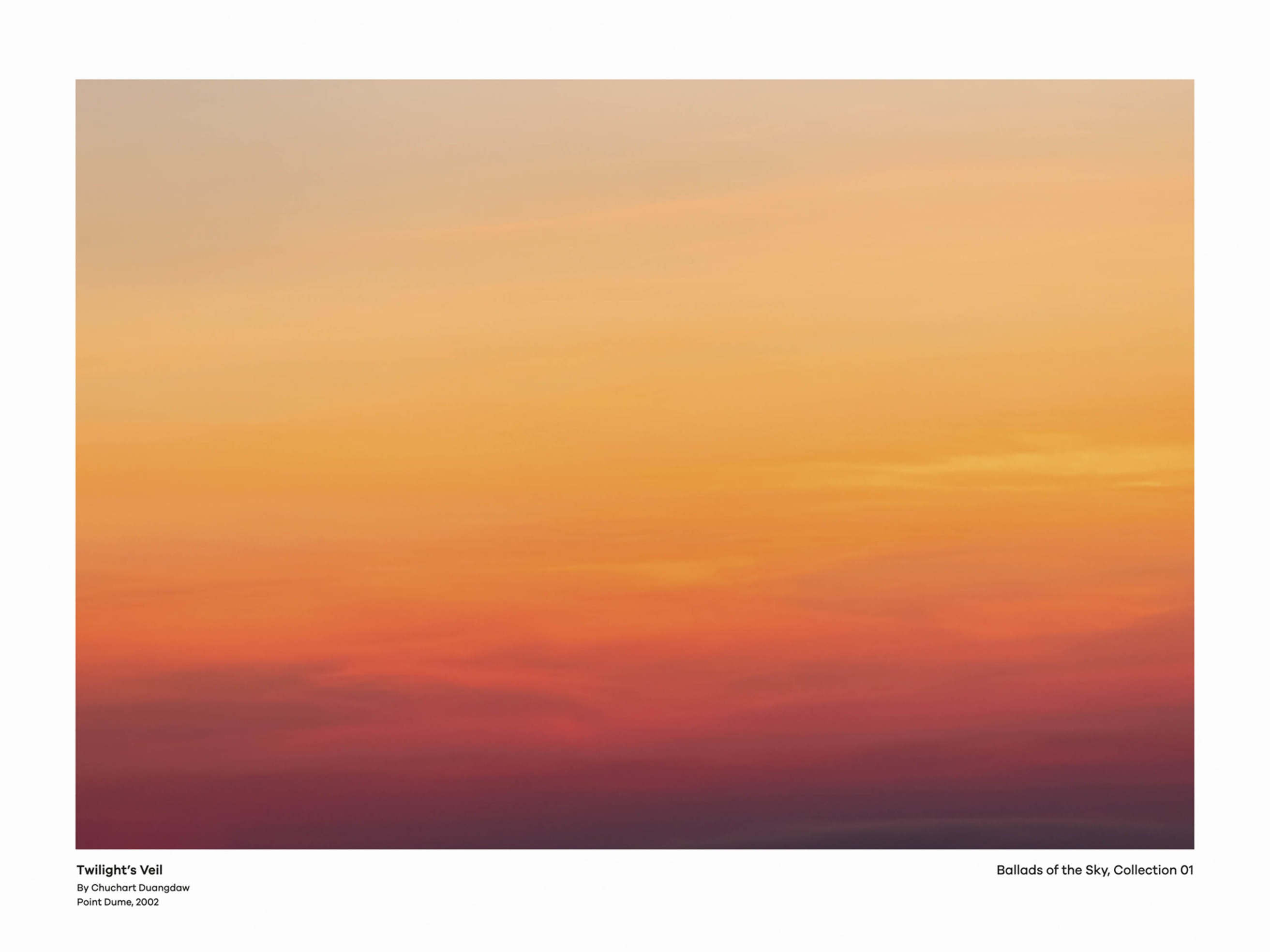 Twilights Veil Poster - Sunset sky illustration (50x70 cm)