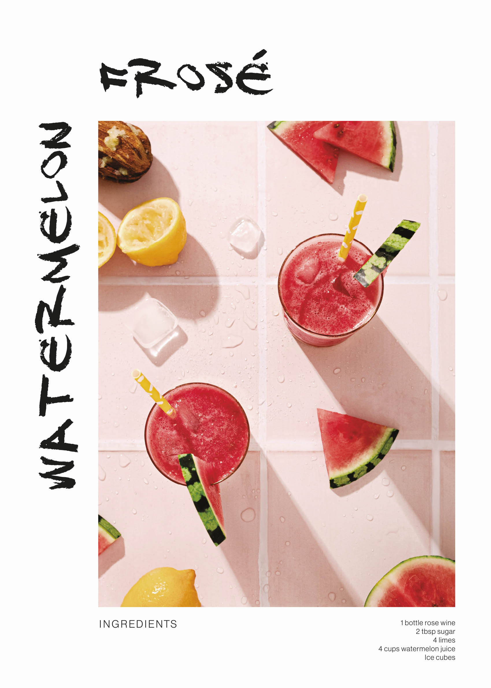 Watermelon Frose Poster - Getränkefotografie (40x50 cm)