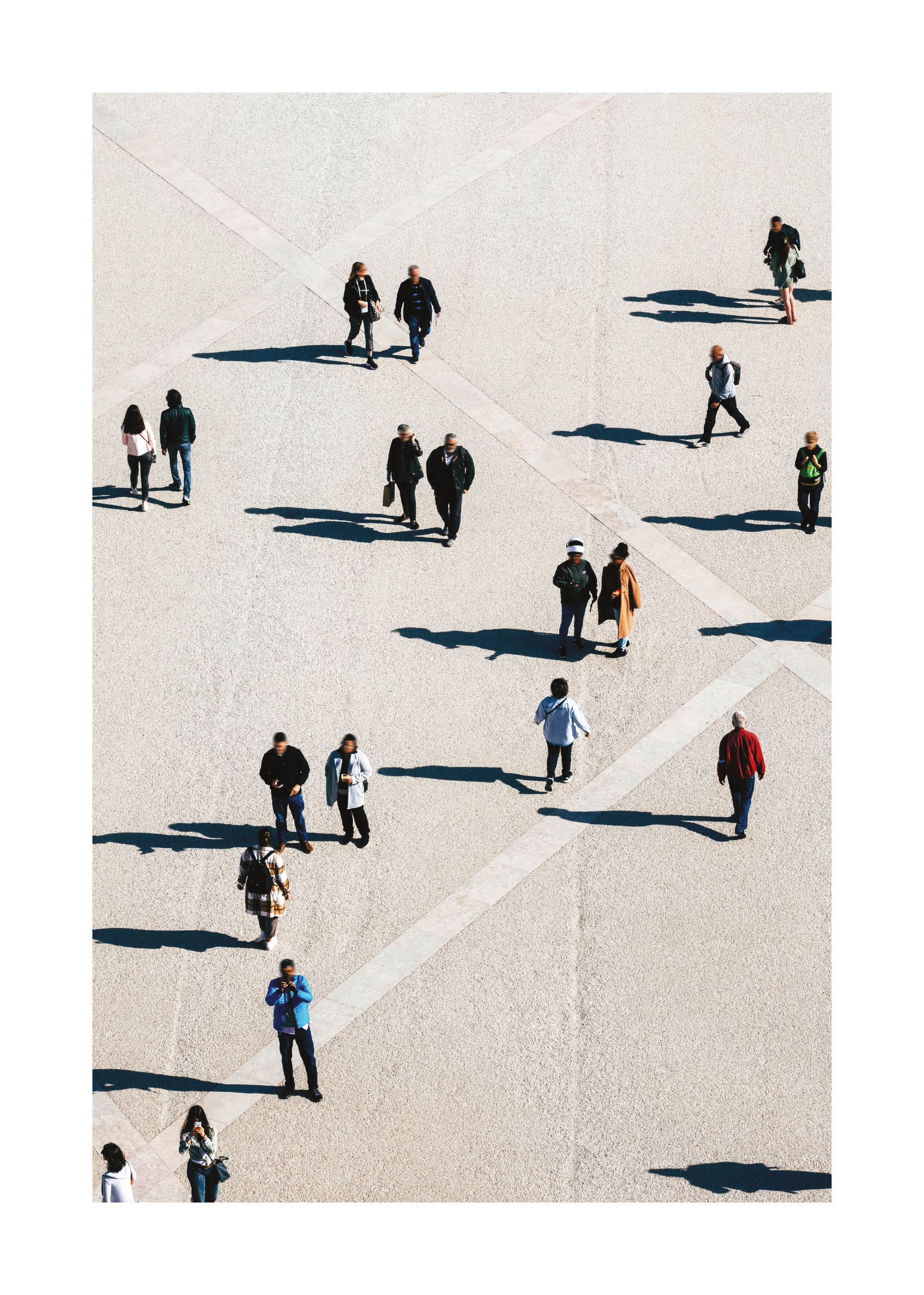 Crossing Paths Poster - Platzfotografie (30x40 cm)
