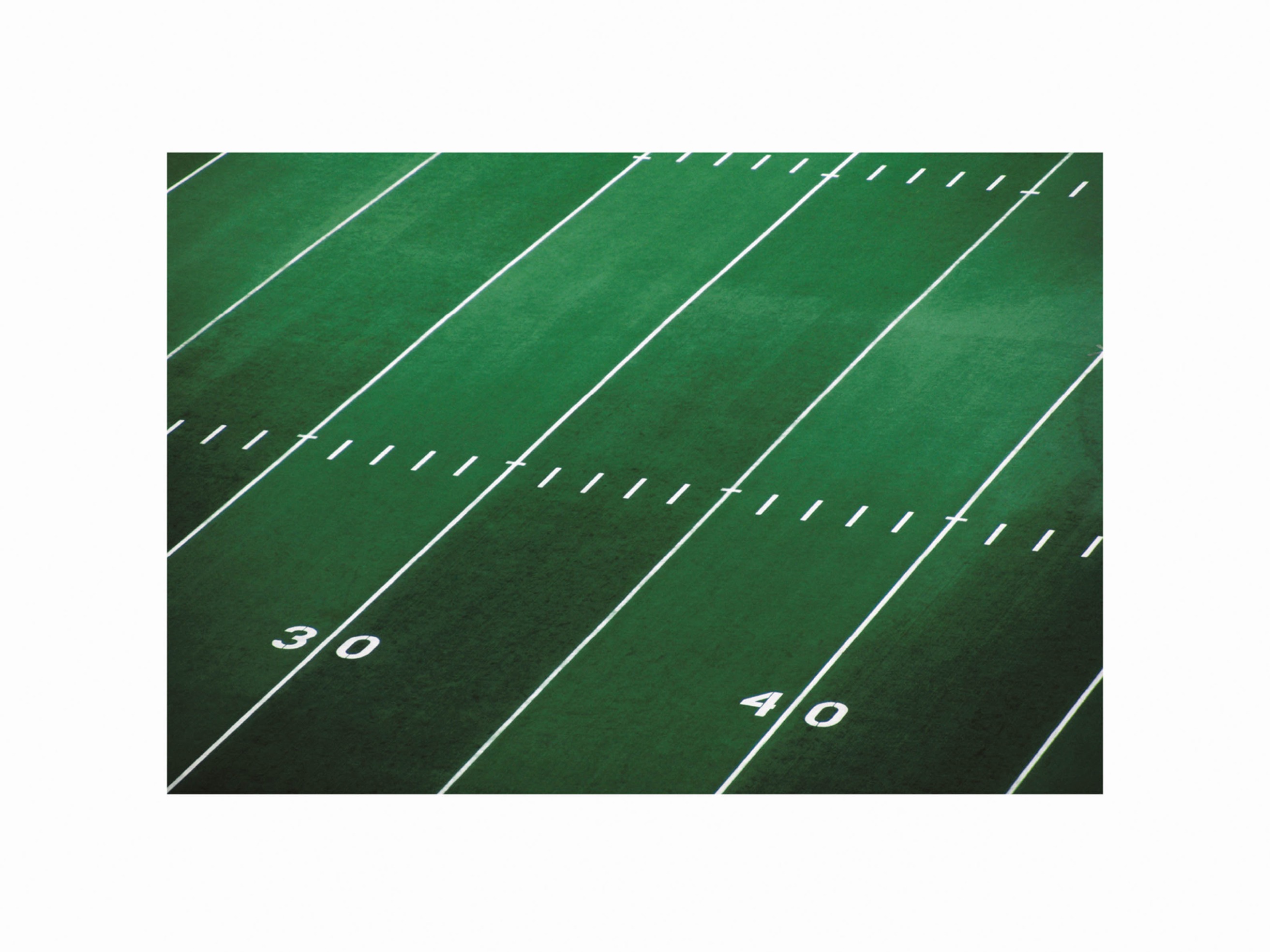 Football Field Poster - Sports field photography (40x50 cm)