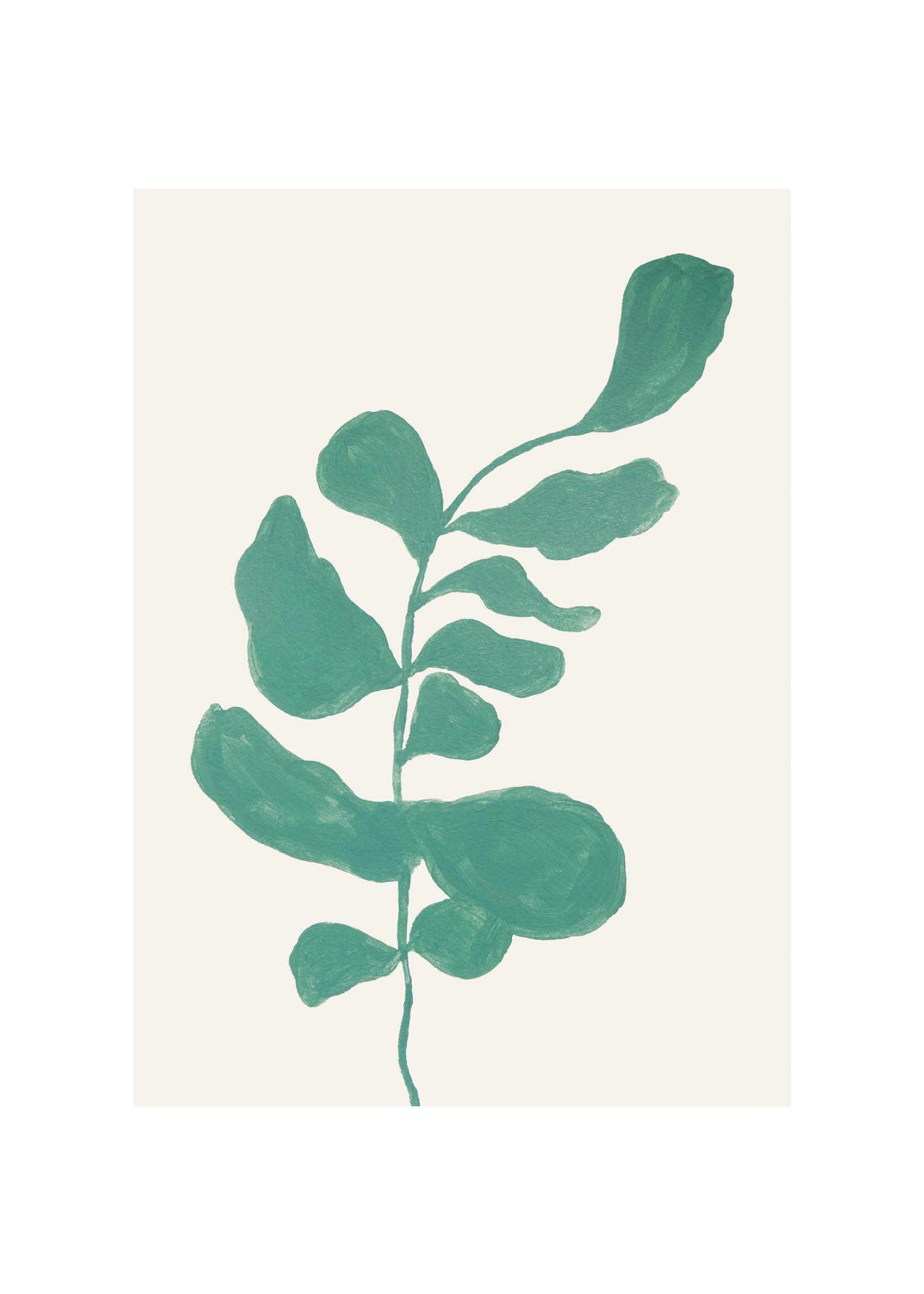 Green Botanics Poster - Pflanzenillustration (50x70 cm)