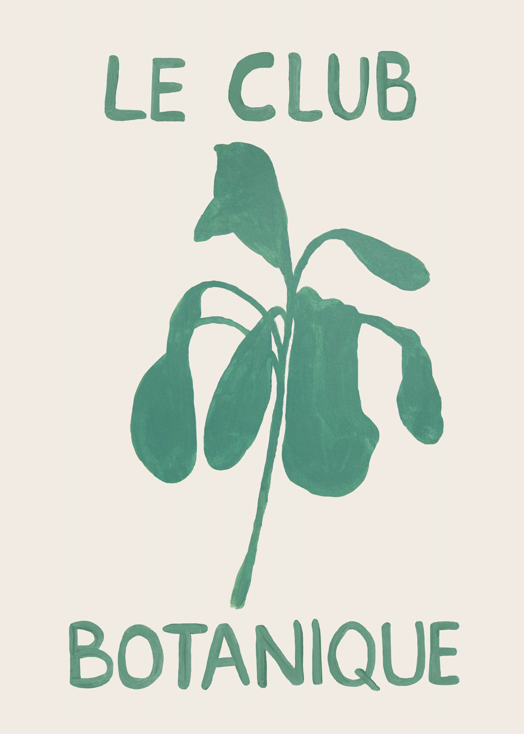 Le Club Botanique Poster - Botanical illustration (50x70 cm)