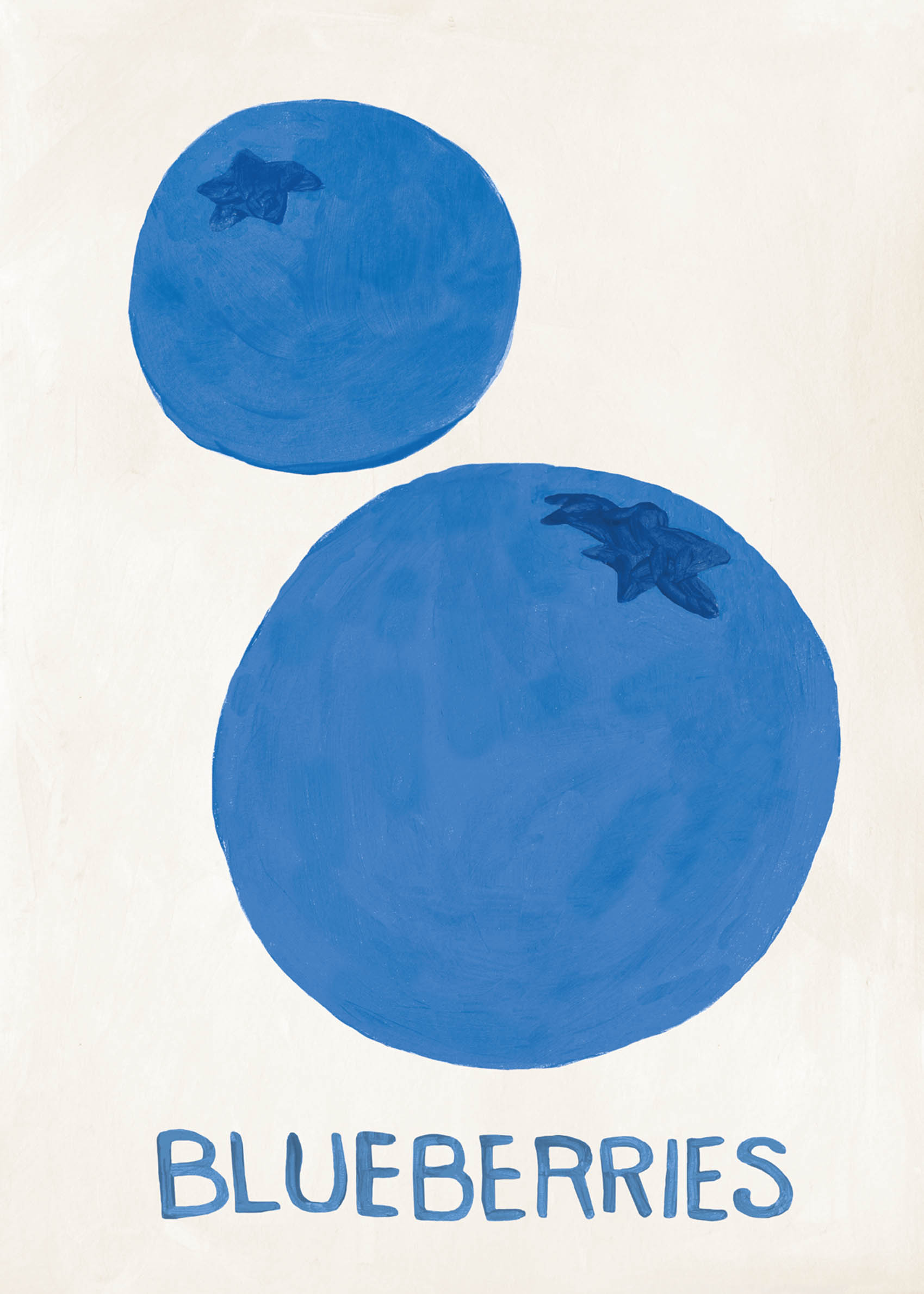The Blueberries poster - Frugtillustration (30x40 cm)
