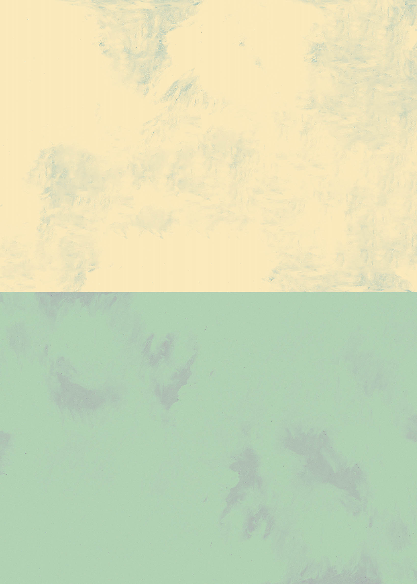 Buttermilk and Jade Poster - Abstrakte Grafik (50x70 cm)