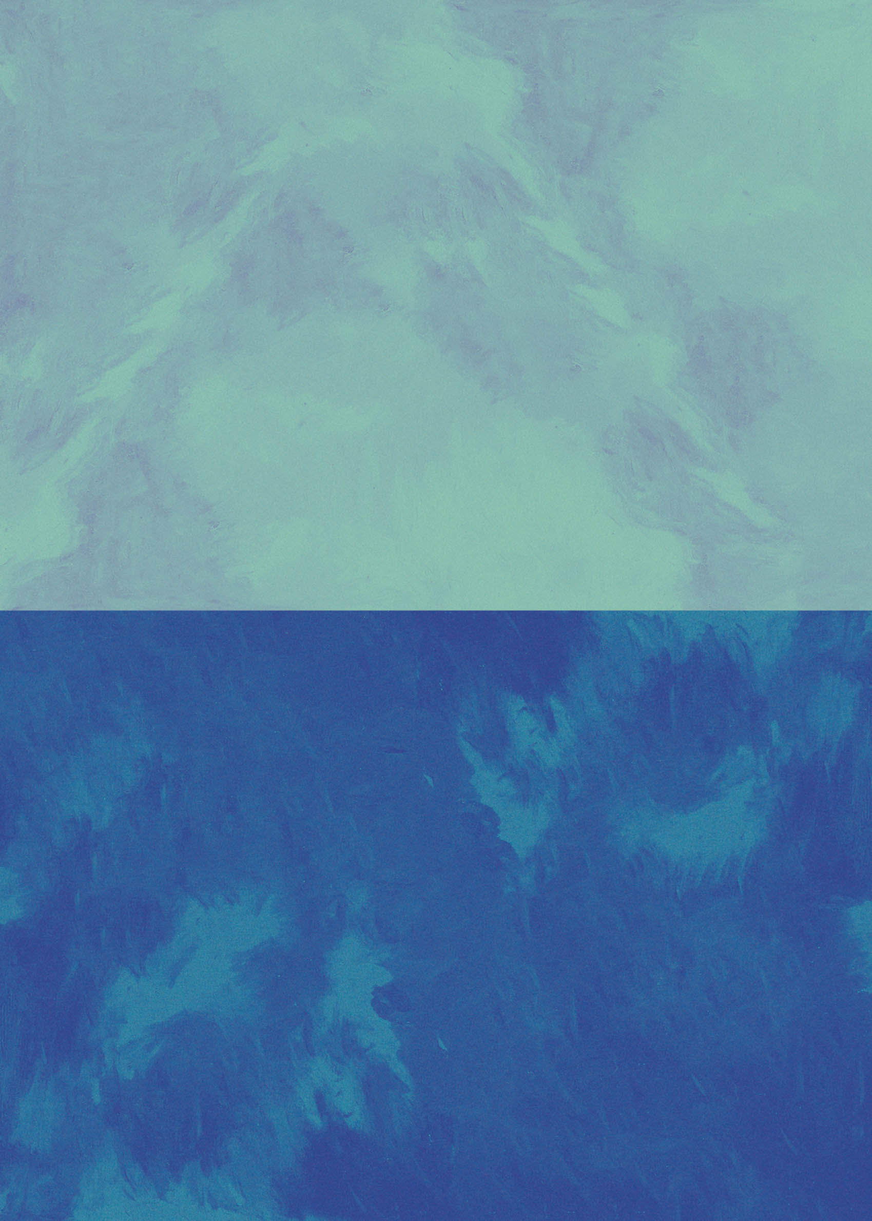 Arsenic and Blue Poster - Abstrakte Grafik (30x40 cm)