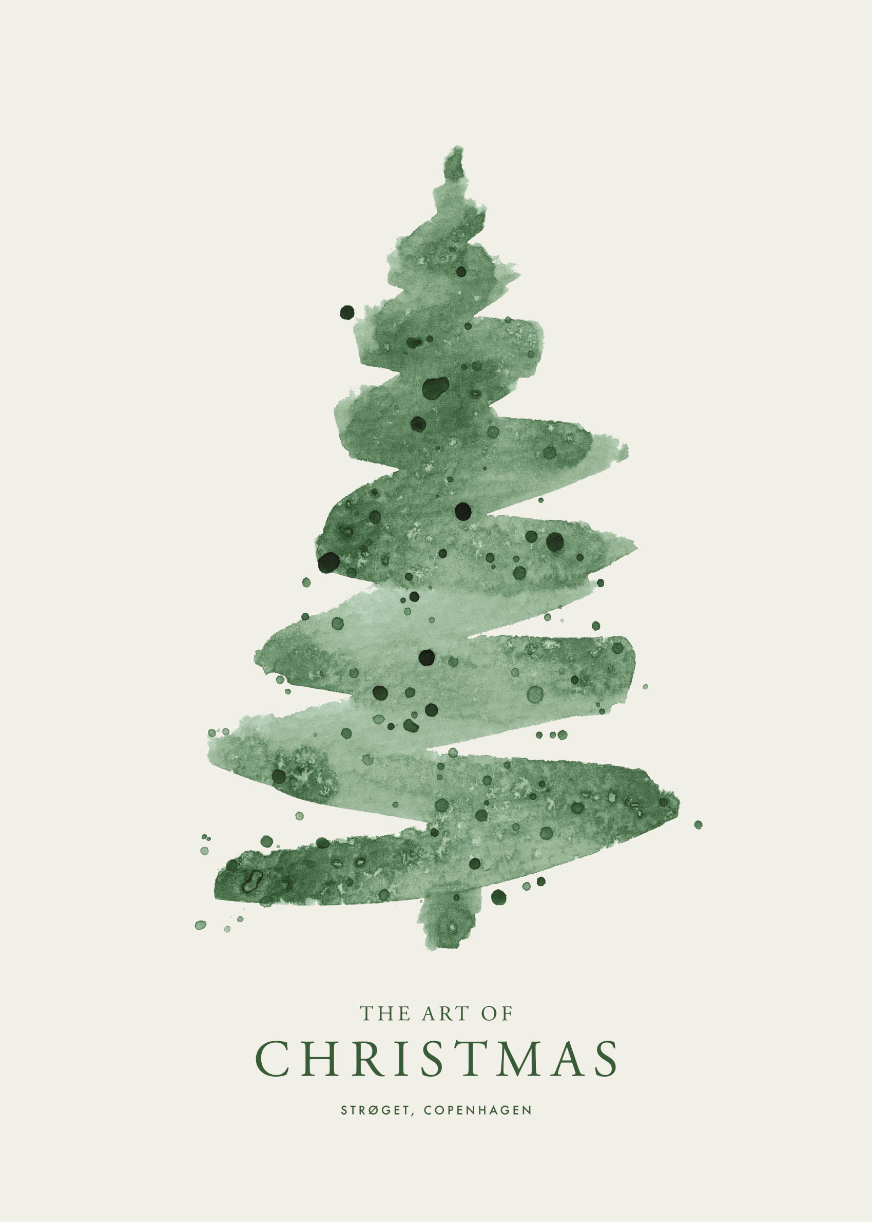 Christmas Tree Poster - Tree illustration (40x50 cm)