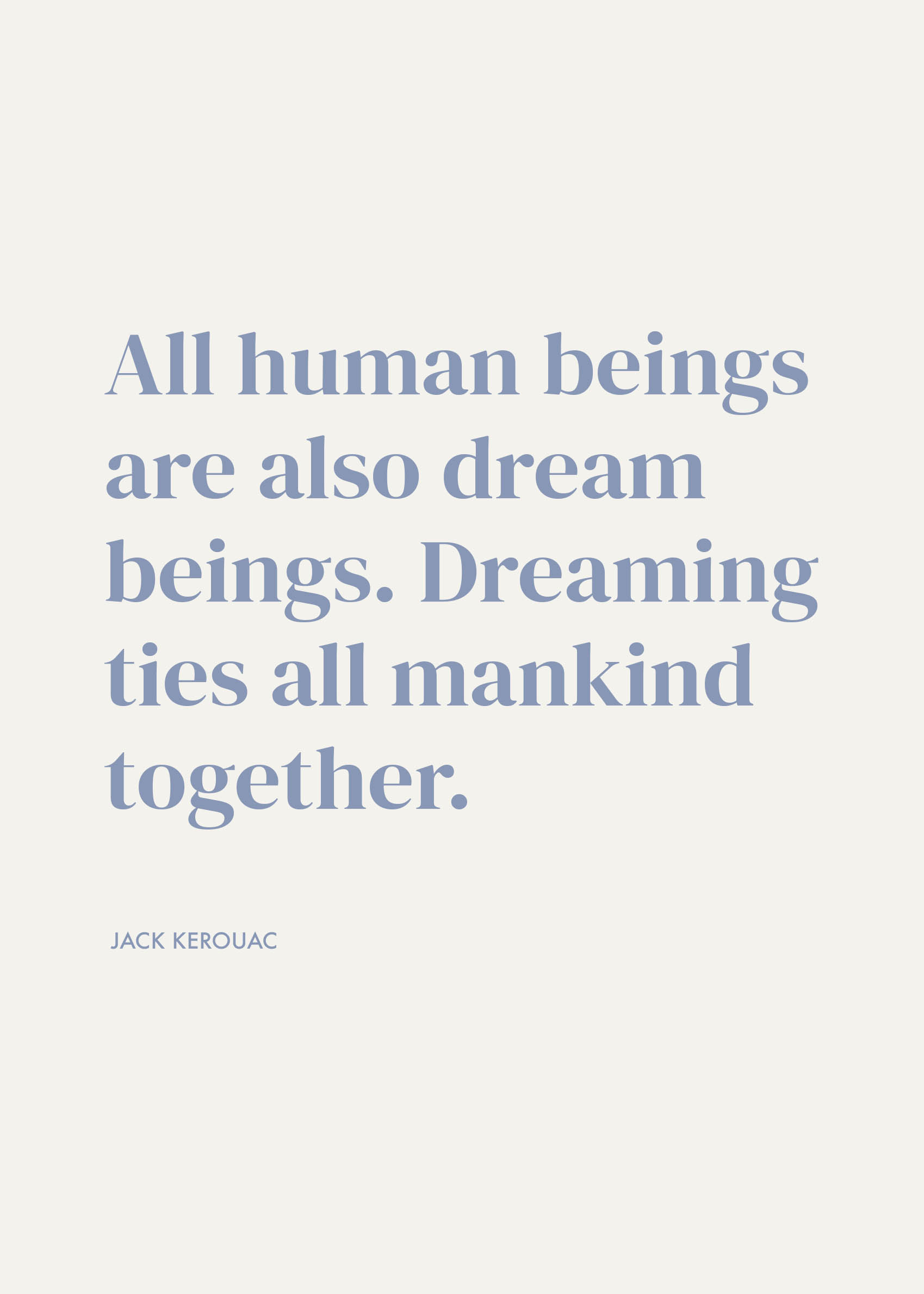 Dreaming Together Poster - Typography illustration (30x40 cm)